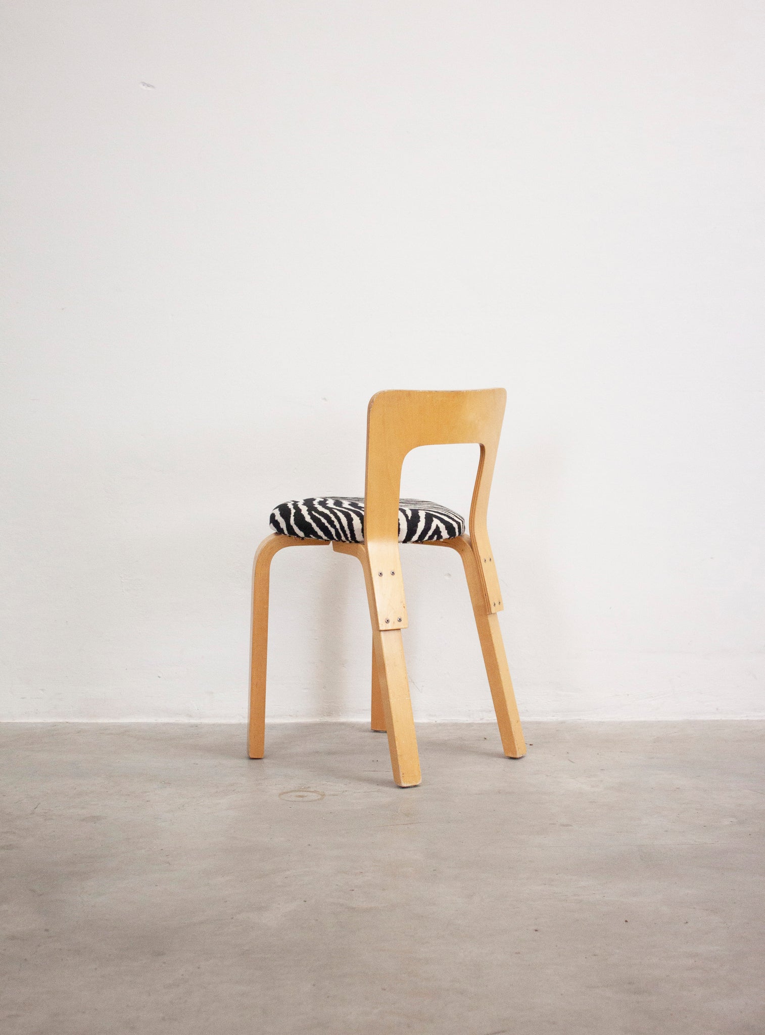 Artek Model 65 Chair by Alvar Aalto (Zebra)