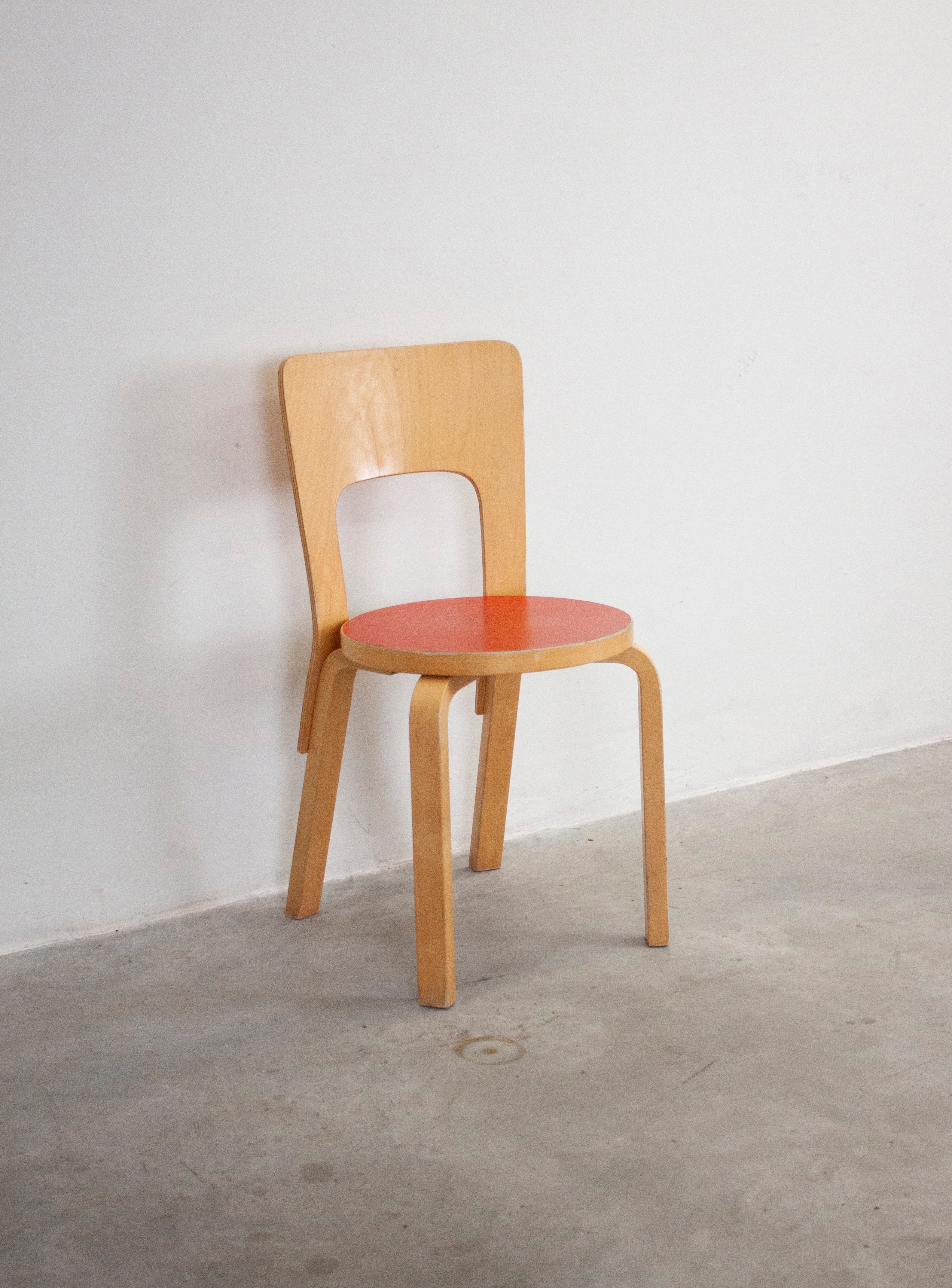 Artek Model 66 Chair by Alvar Aalto (Red) – JUKI AMSTERDAM