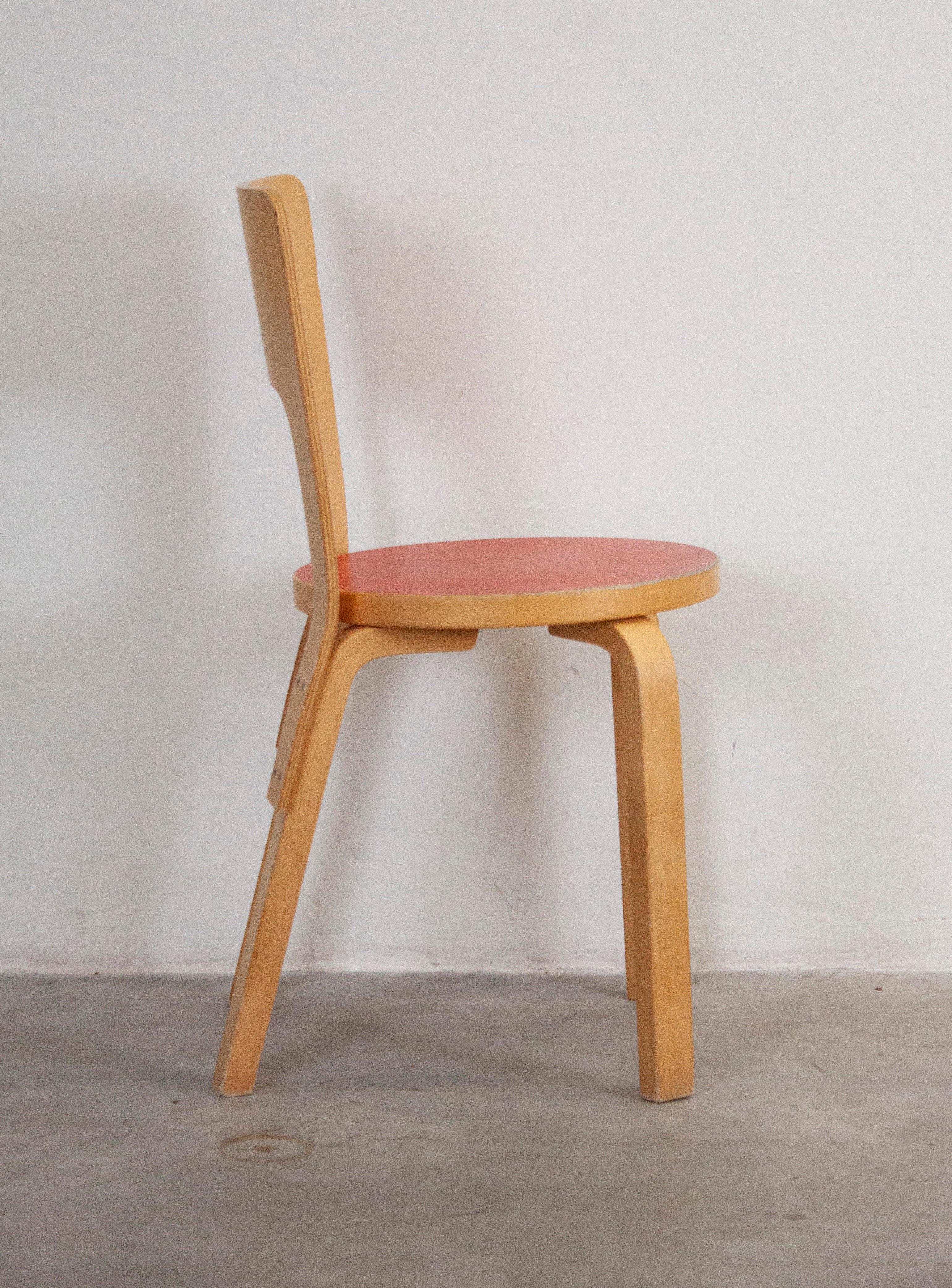 Artek Model 66 Chair by Alvar Aalto (Red) – JUKI AMSTERDAM