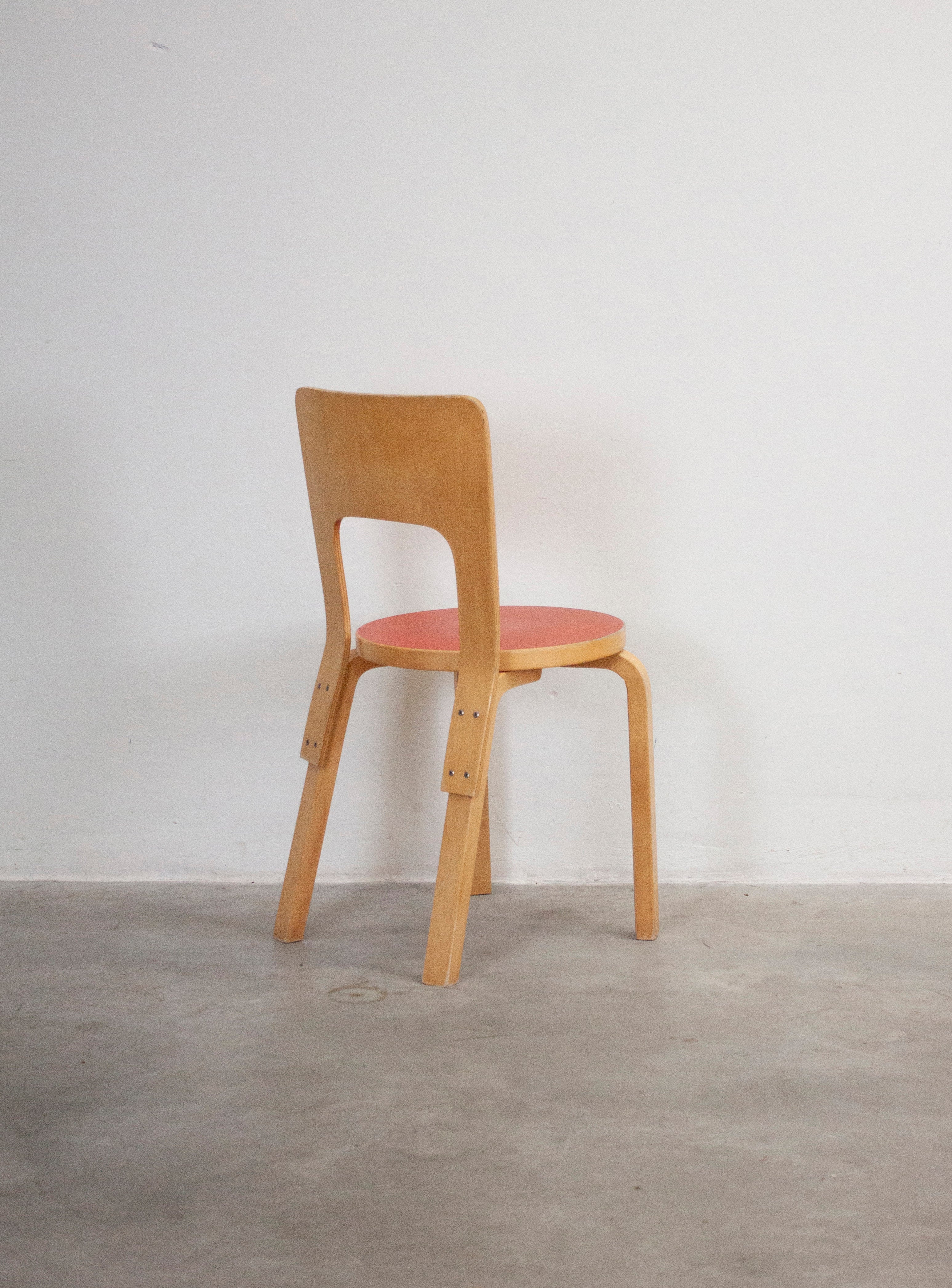 Artek Model 66 Chair by Alvar Aalto (Red) – JUKI AMSTERDAM