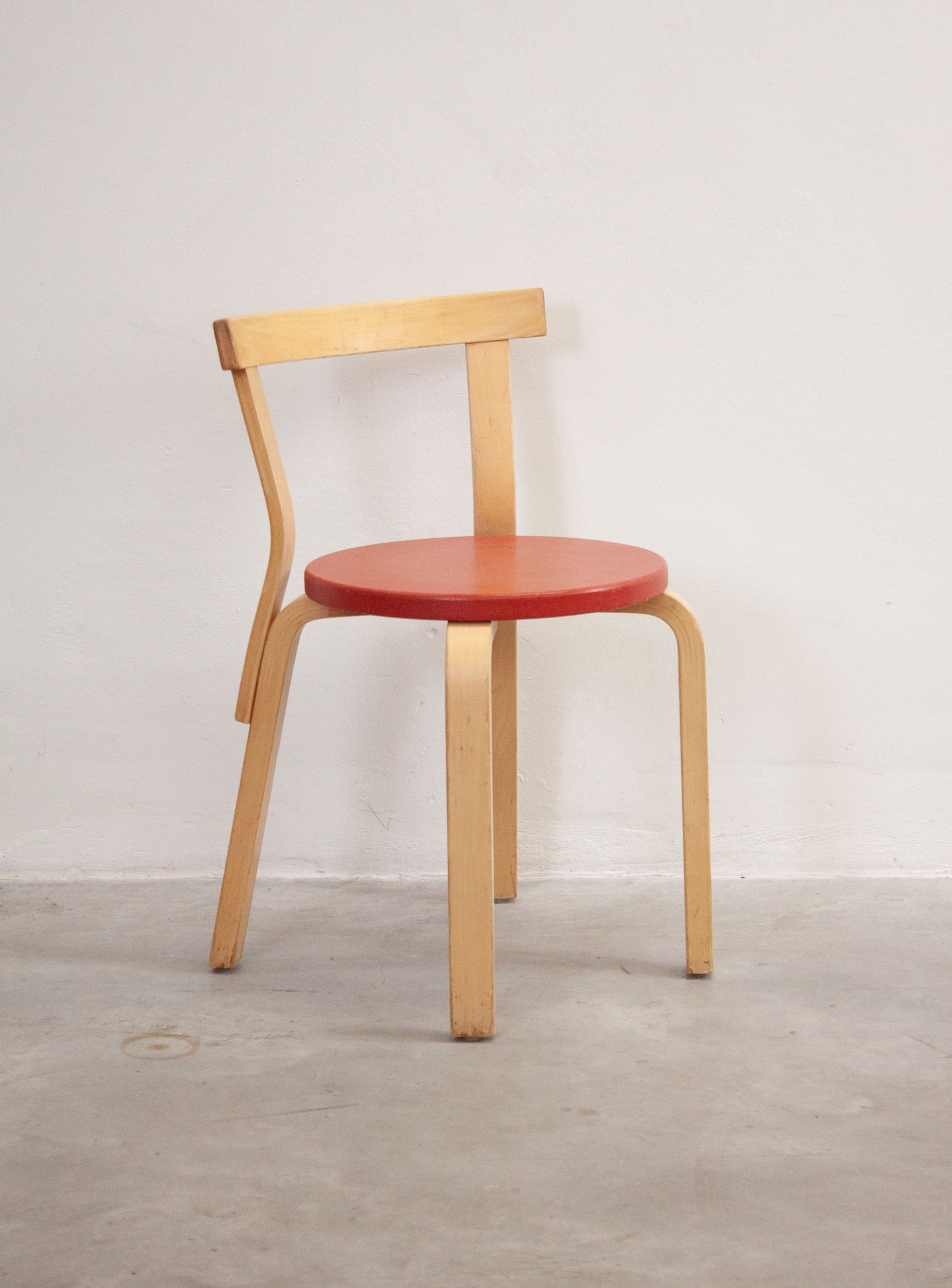 Artek Model 68 Chairs by Alvar Aalto (Red)