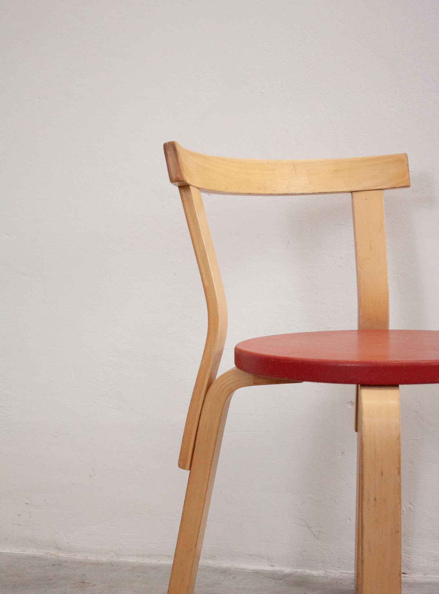 Artek Model 68 Chairs by Alvar Aalto (Red)