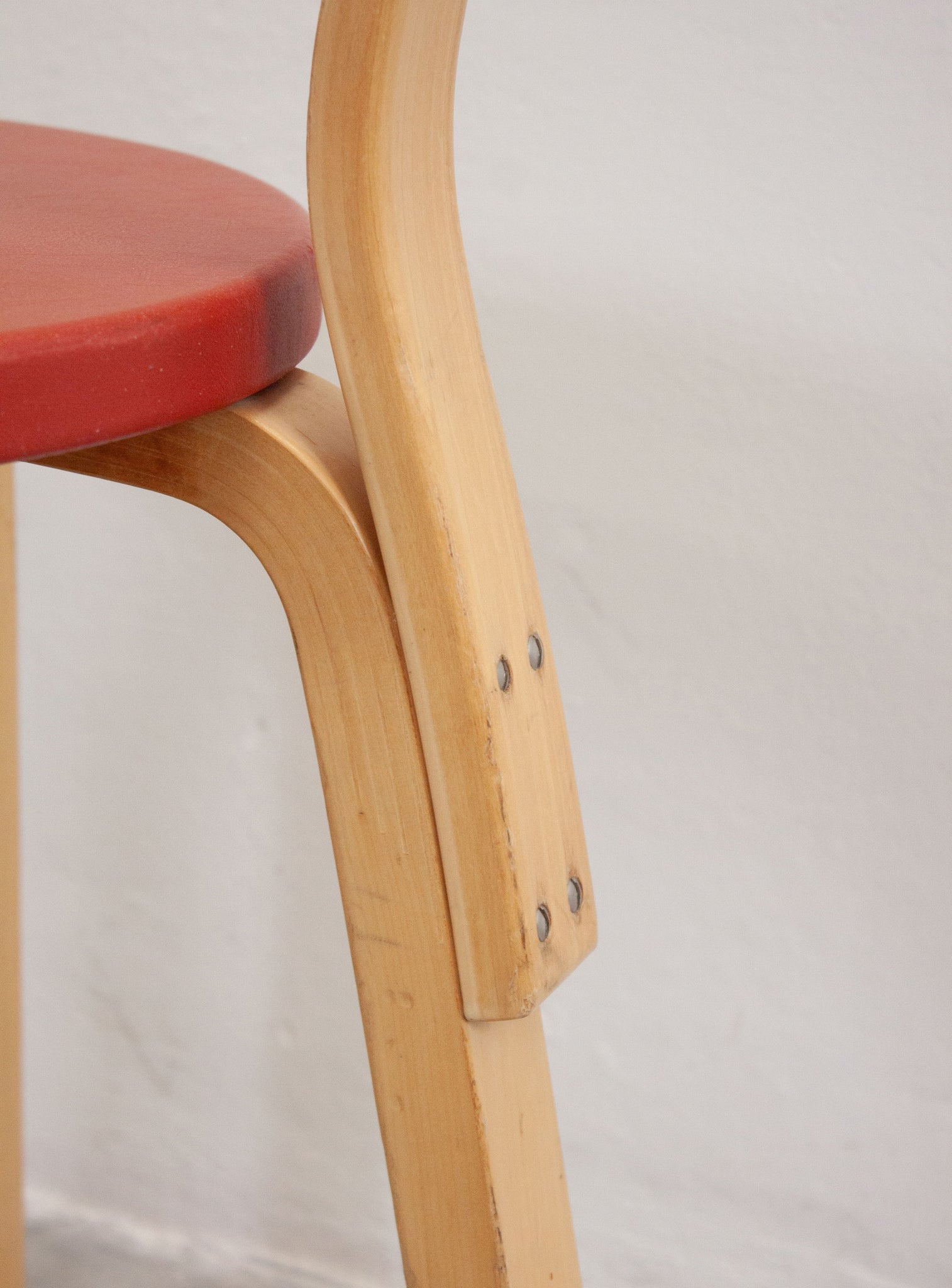 Artek Model 68 Chairs by Alvar Aalto (Red)