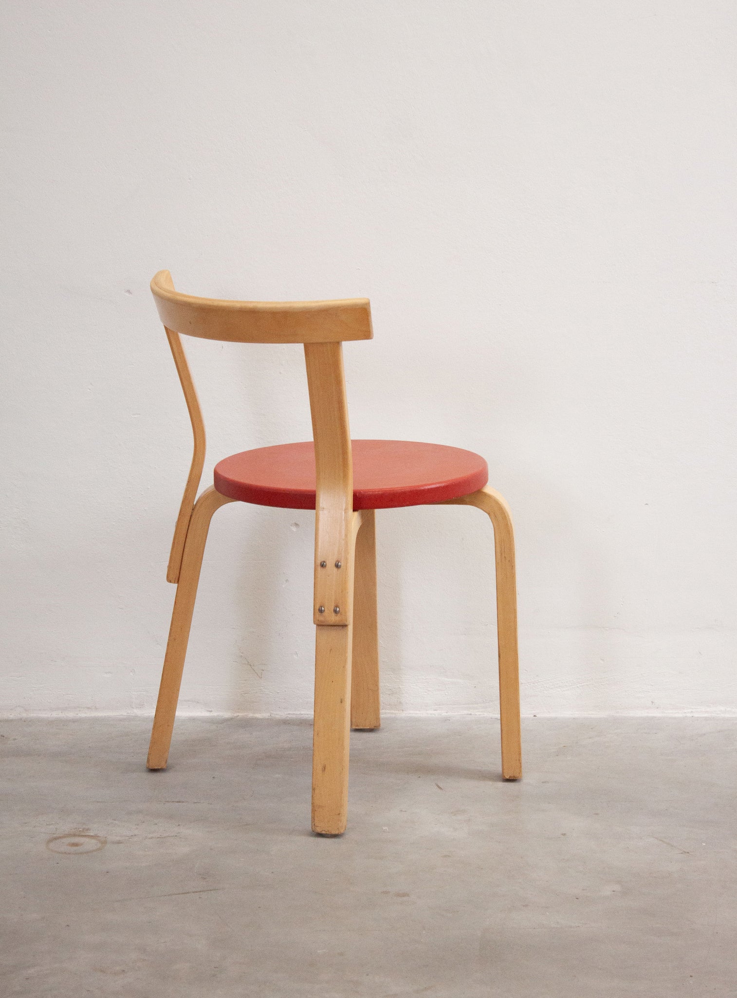 Artek Model 68 Chairs by Alvar Aalto (Red)