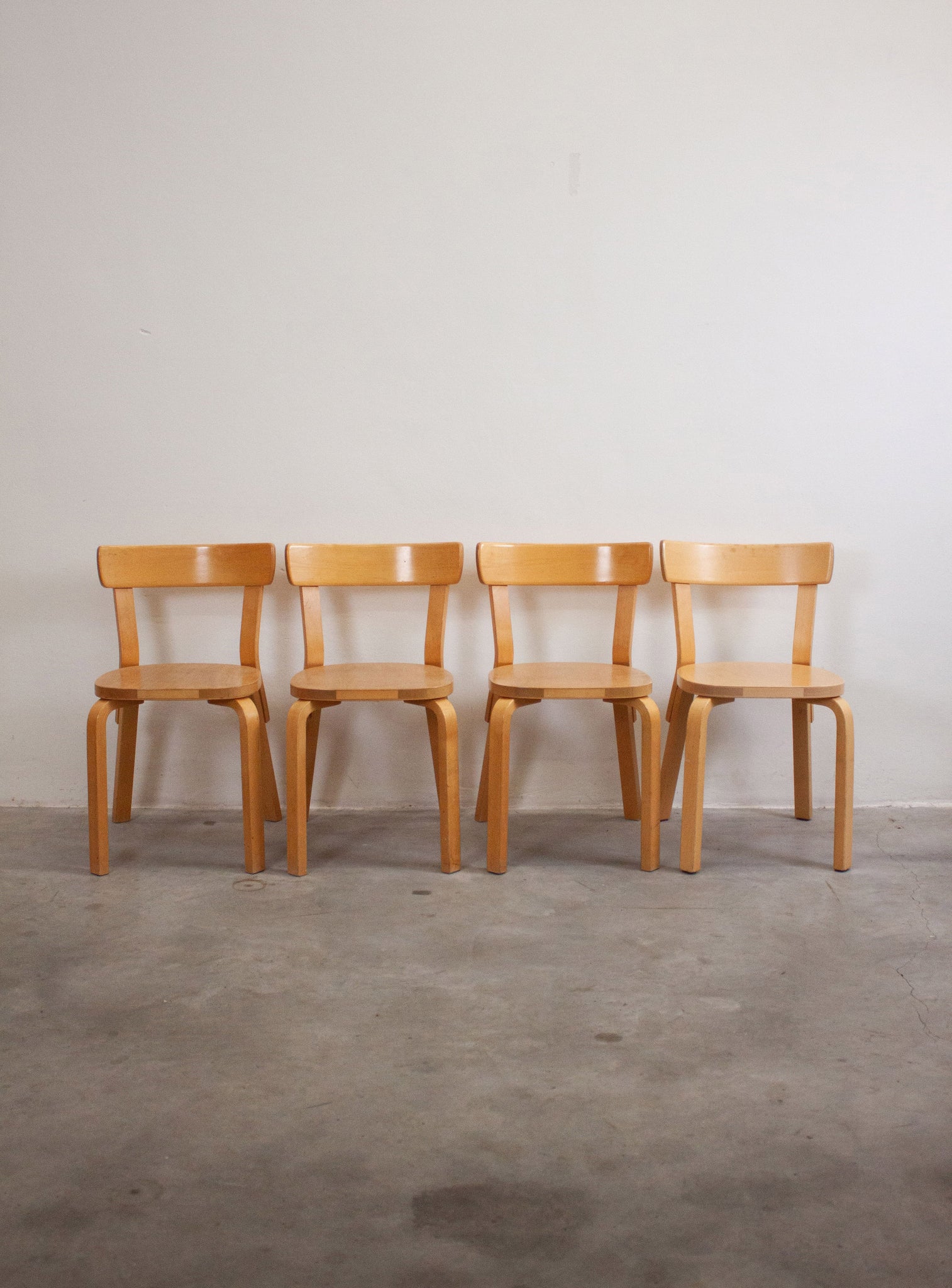 Artek Model 69 Chairs by Alvar Aalto (Birch)