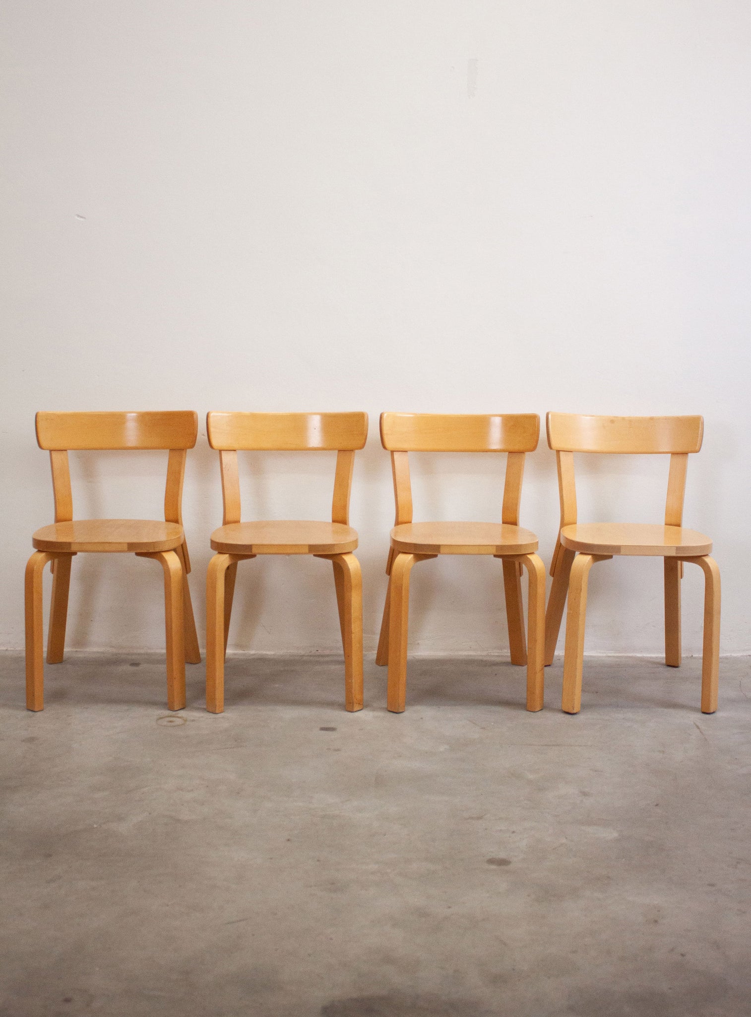 Artek Model 69 Chairs by Alvar Aalto (Birch)