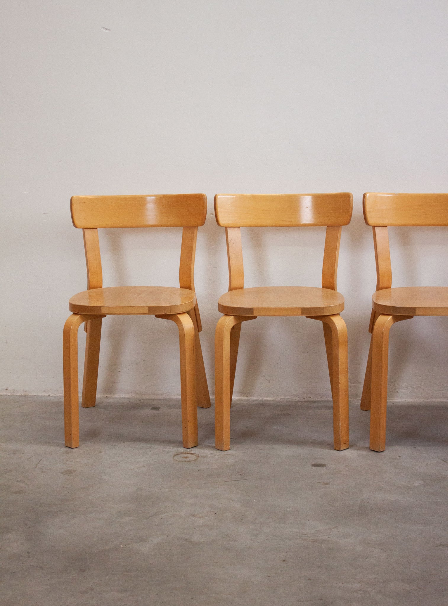 Artek Model 69 Chairs by Alvar Aalto (Birch)