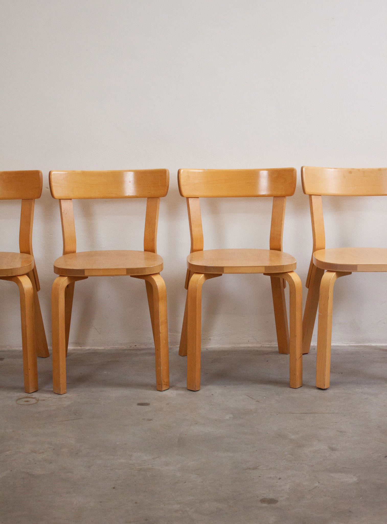 Artek Model 69 Chairs by Alvar Aalto (Birch)