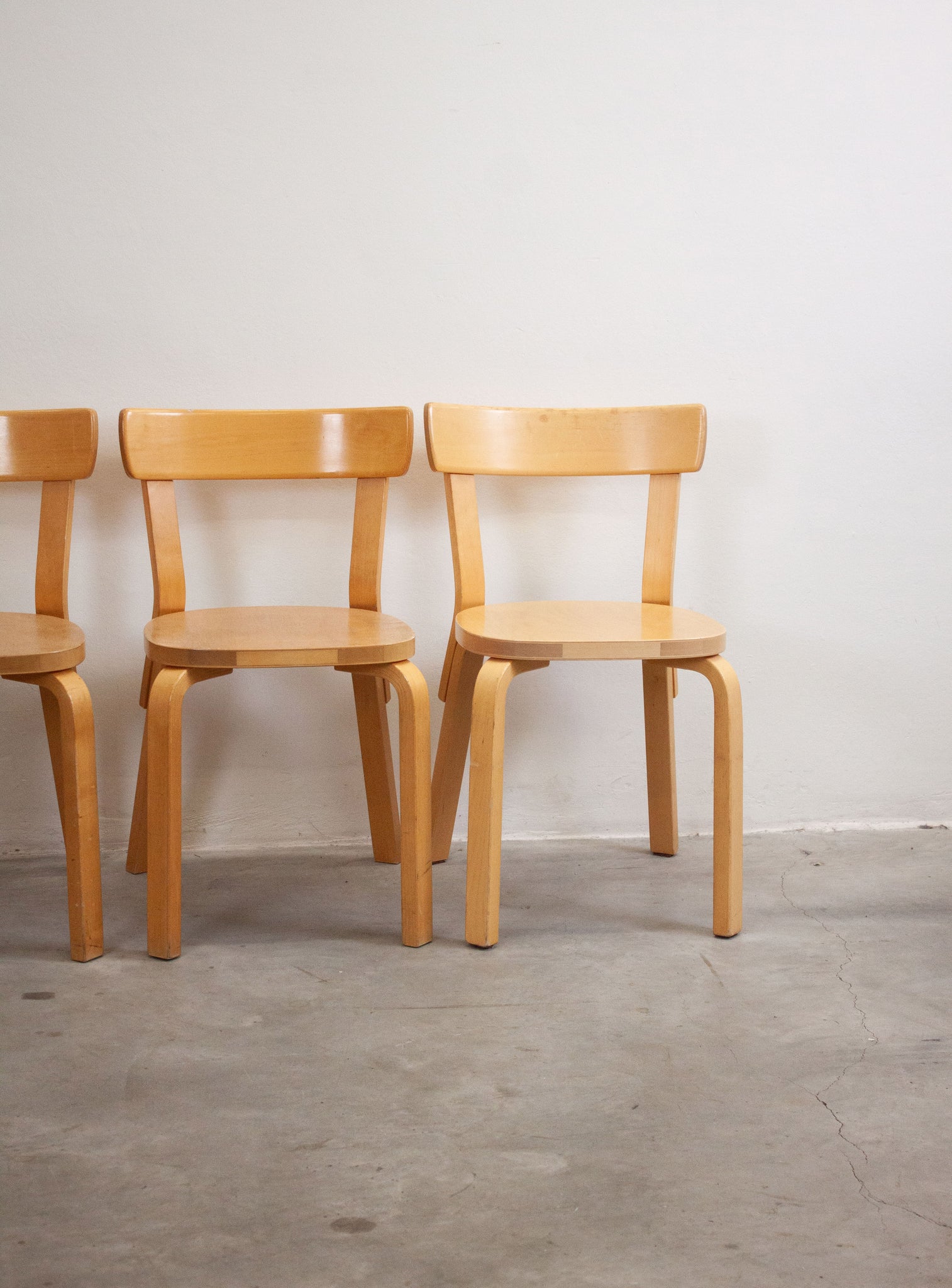 Artek Model 69 Chairs by Alvar Aalto (Birch)