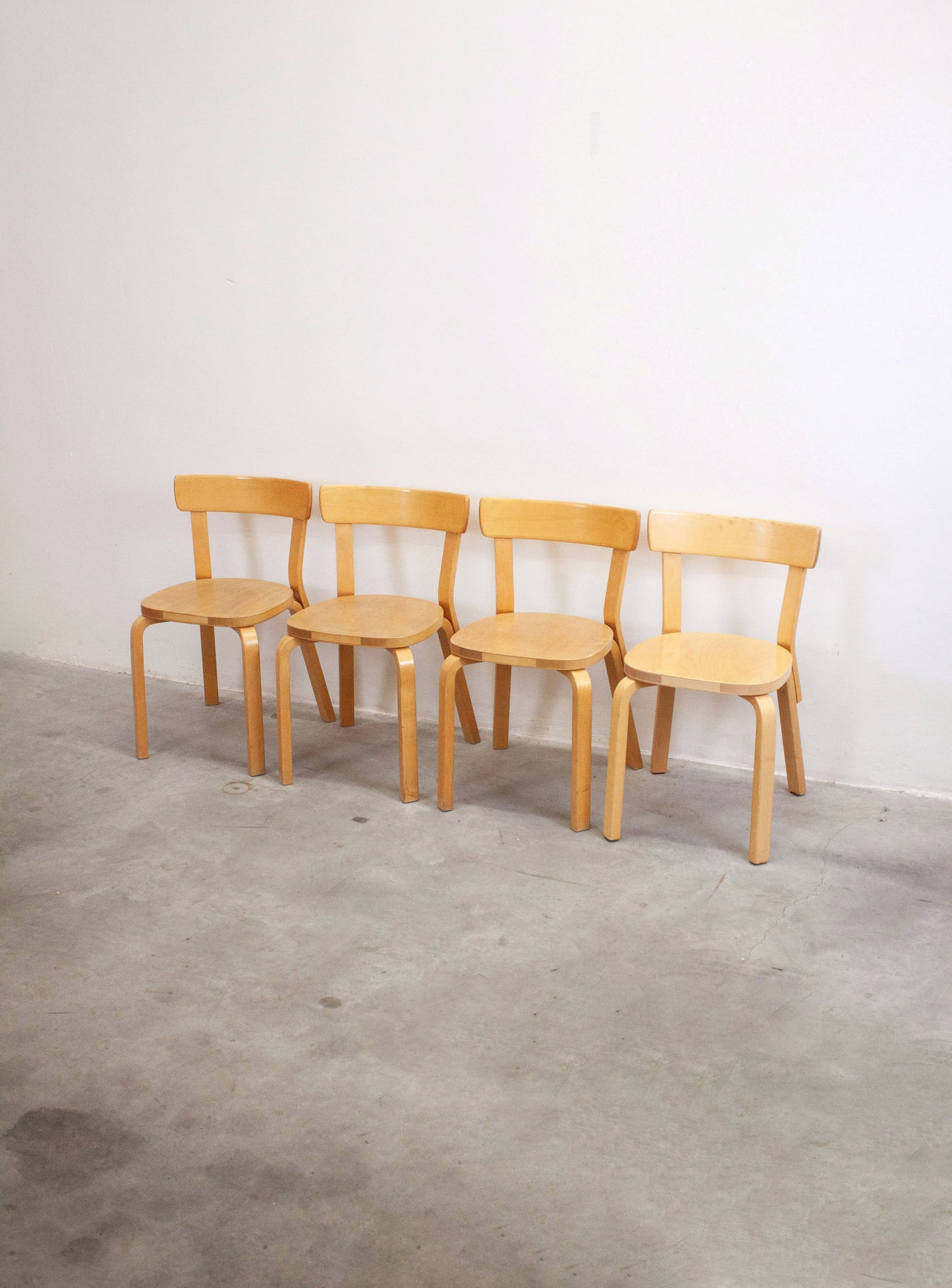 Artek Model 69 Chairs by Alvar Aalto (Birch)