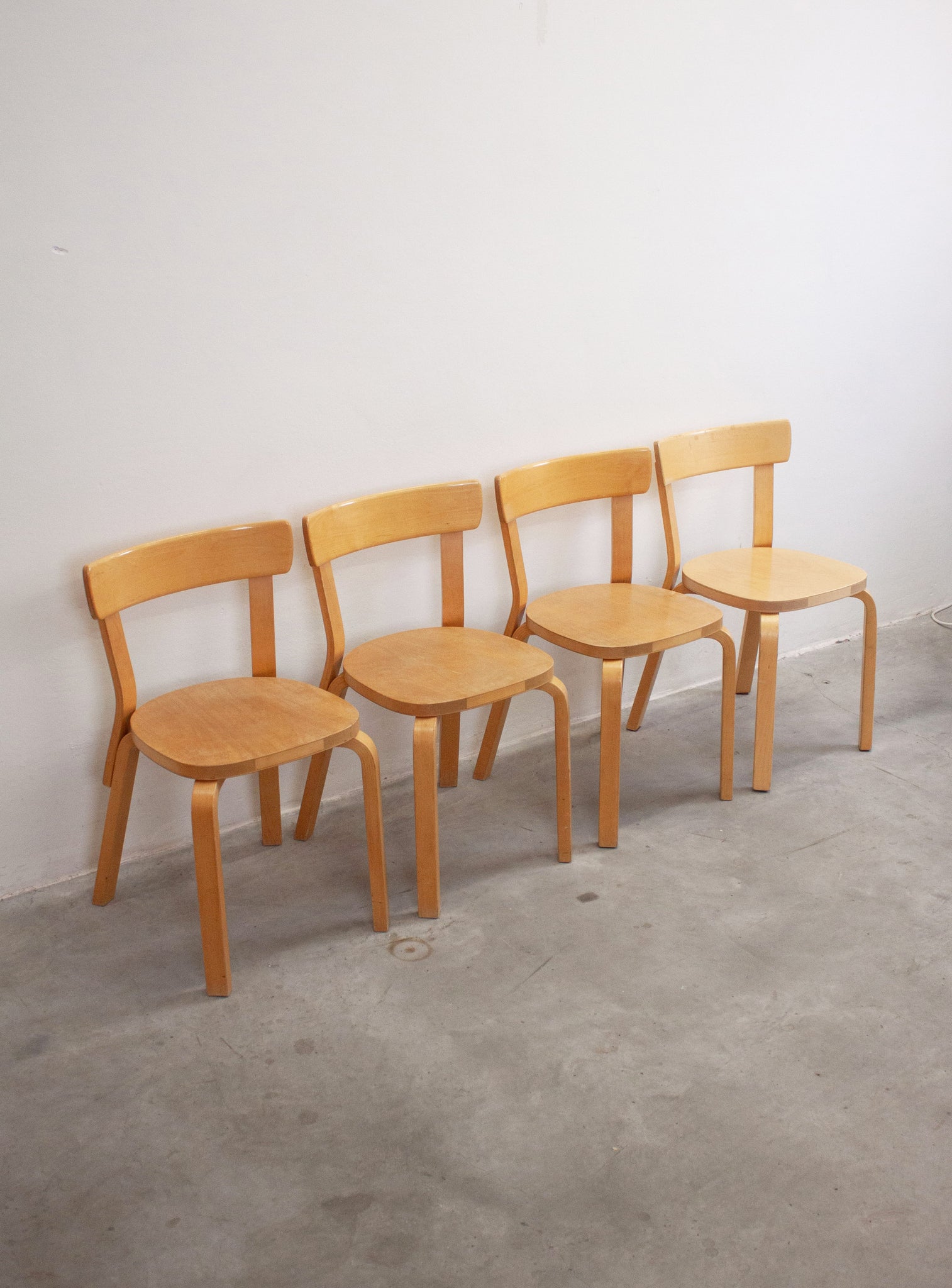 Artek Model 69 Chairs by Alvar Aalto (Birch)