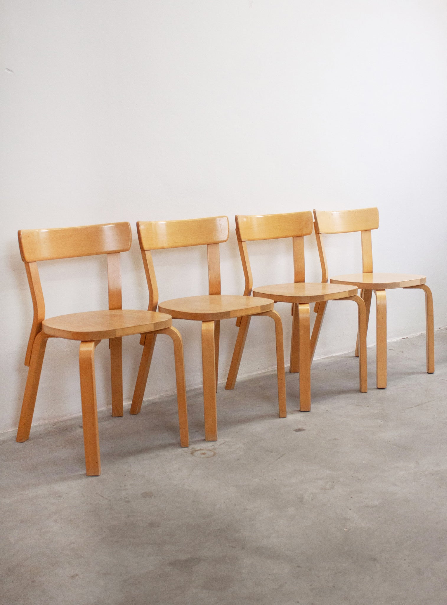 Artek Model 69 Chairs by Alvar Aalto (Birch)