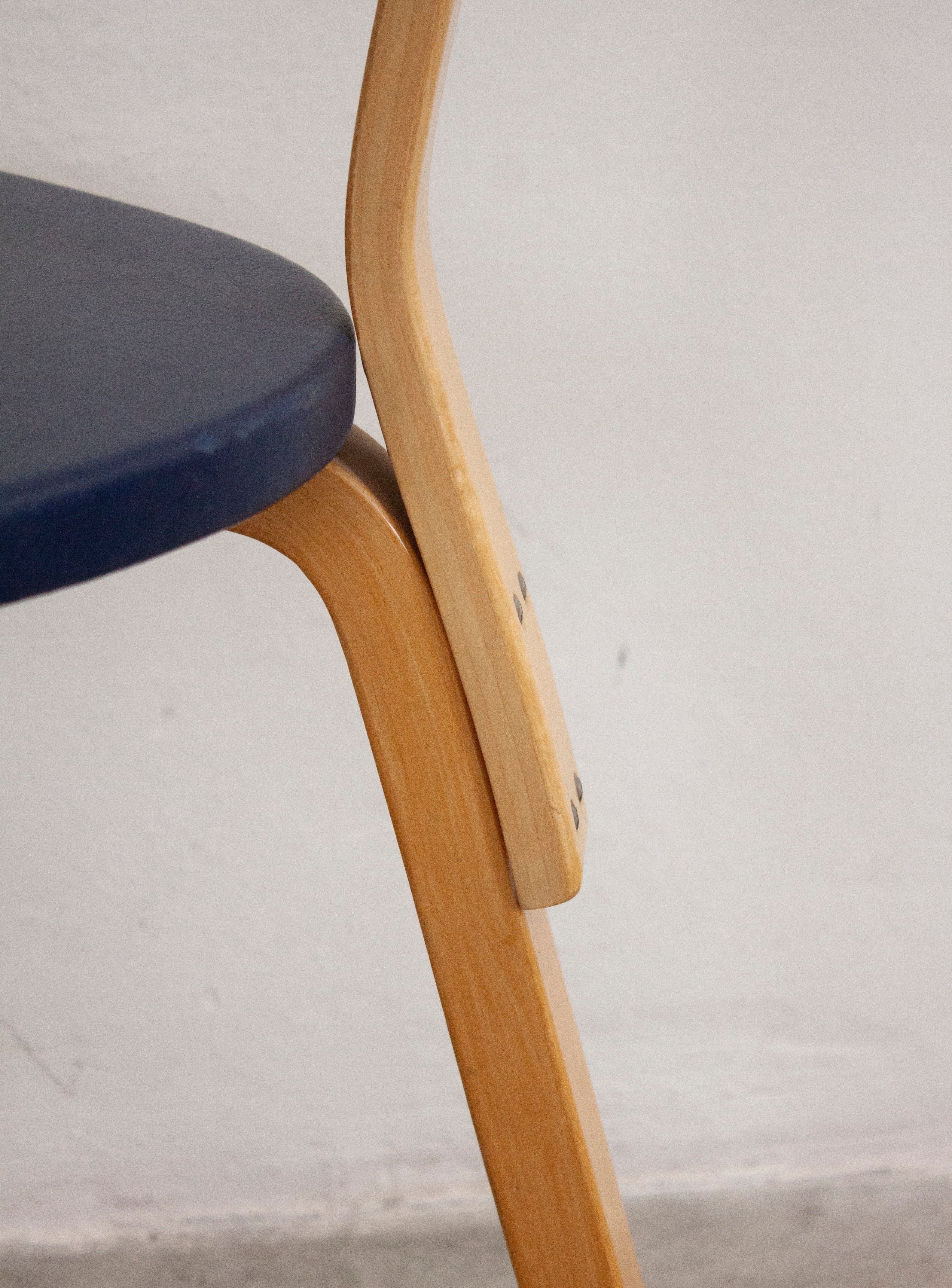 Artek Model 69 Chairs by Alvar Aalto (Blue) – JUKI AMSTERDAM