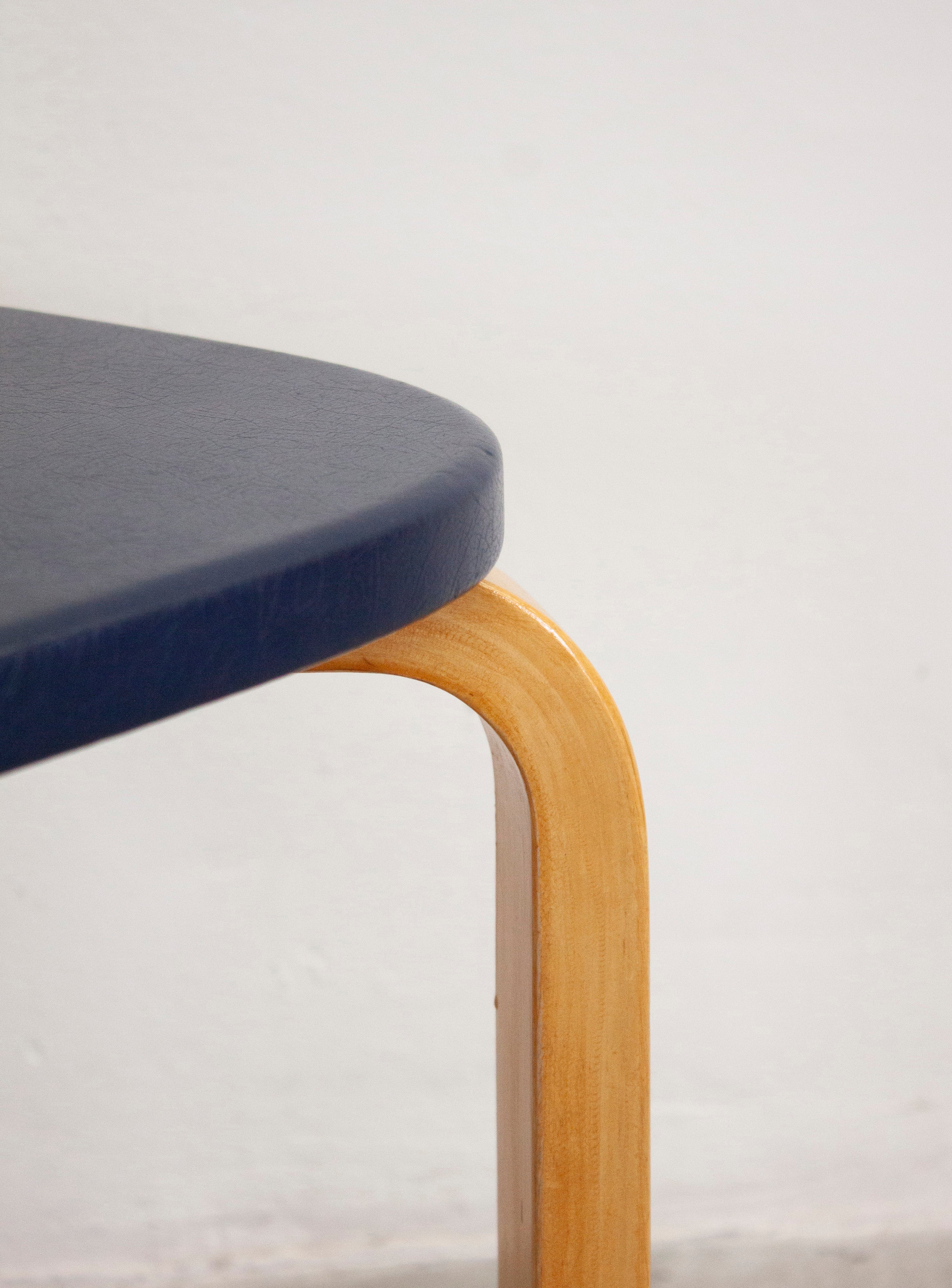 Artek Model 69 Chairs by Alvar Aalto (Blue) – JUKI AMSTERDAM