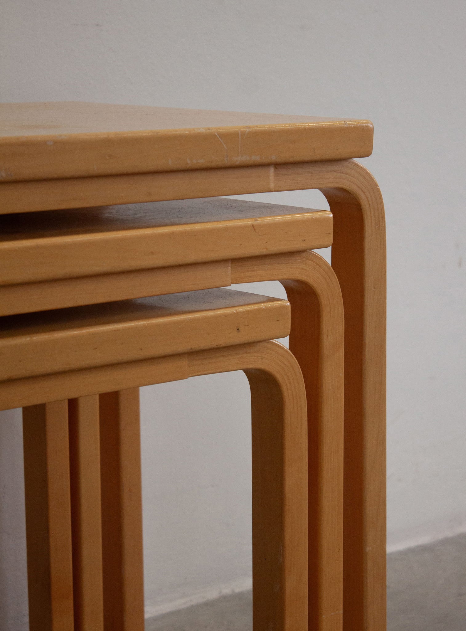 Artek Model 88 Nesting Tables by Alvar Aalto