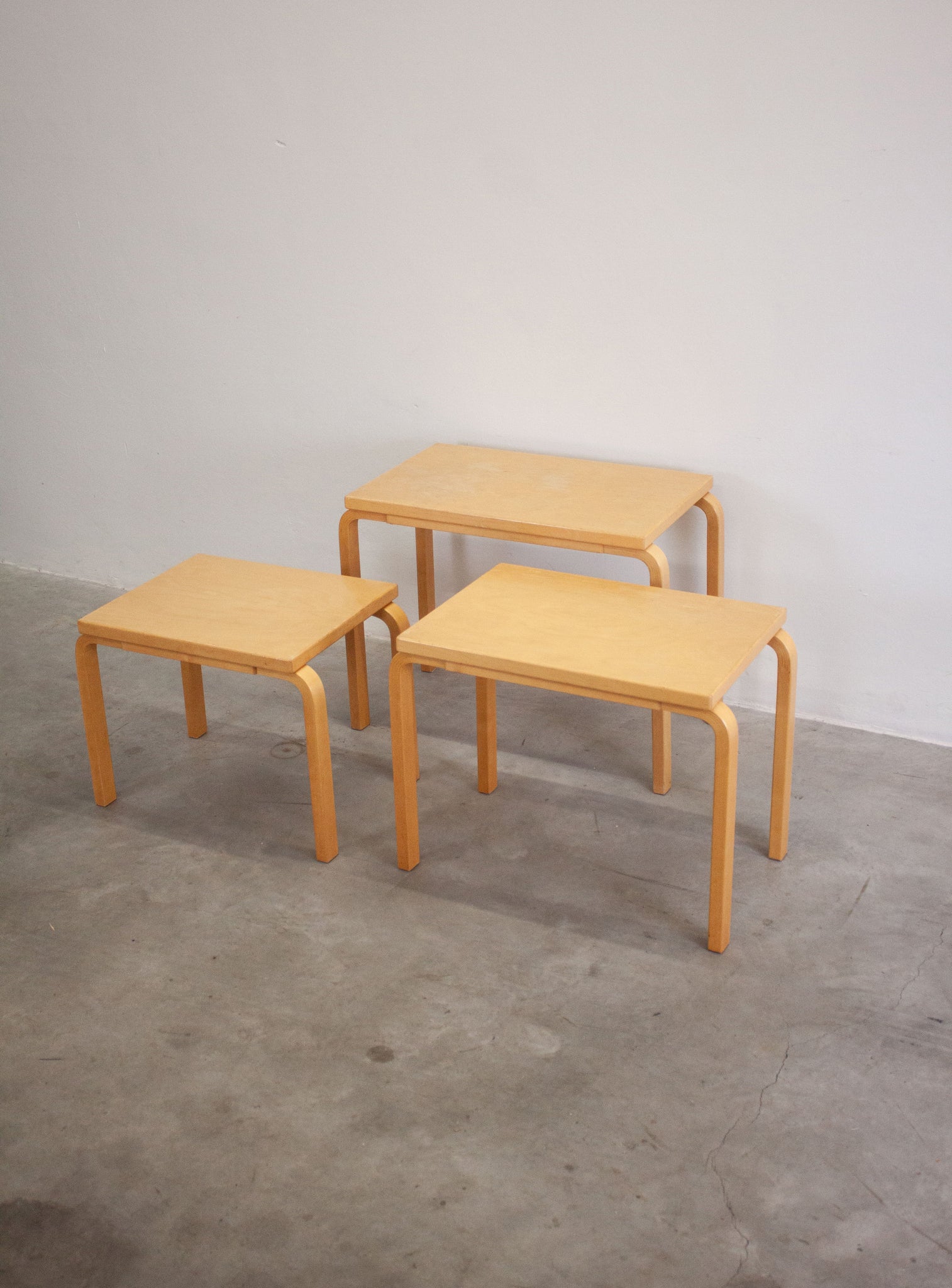 Artek Model 88 Nesting Tables by Alvar Aalto