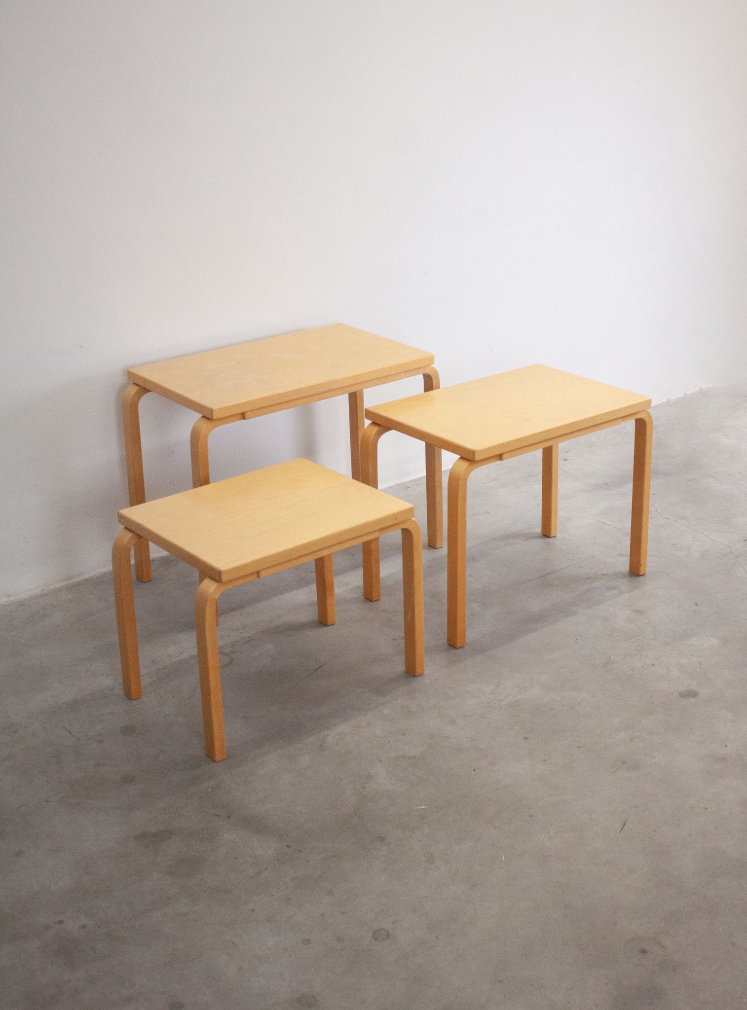 Artek Model 88 Nesting Tables by Alvar Aalto