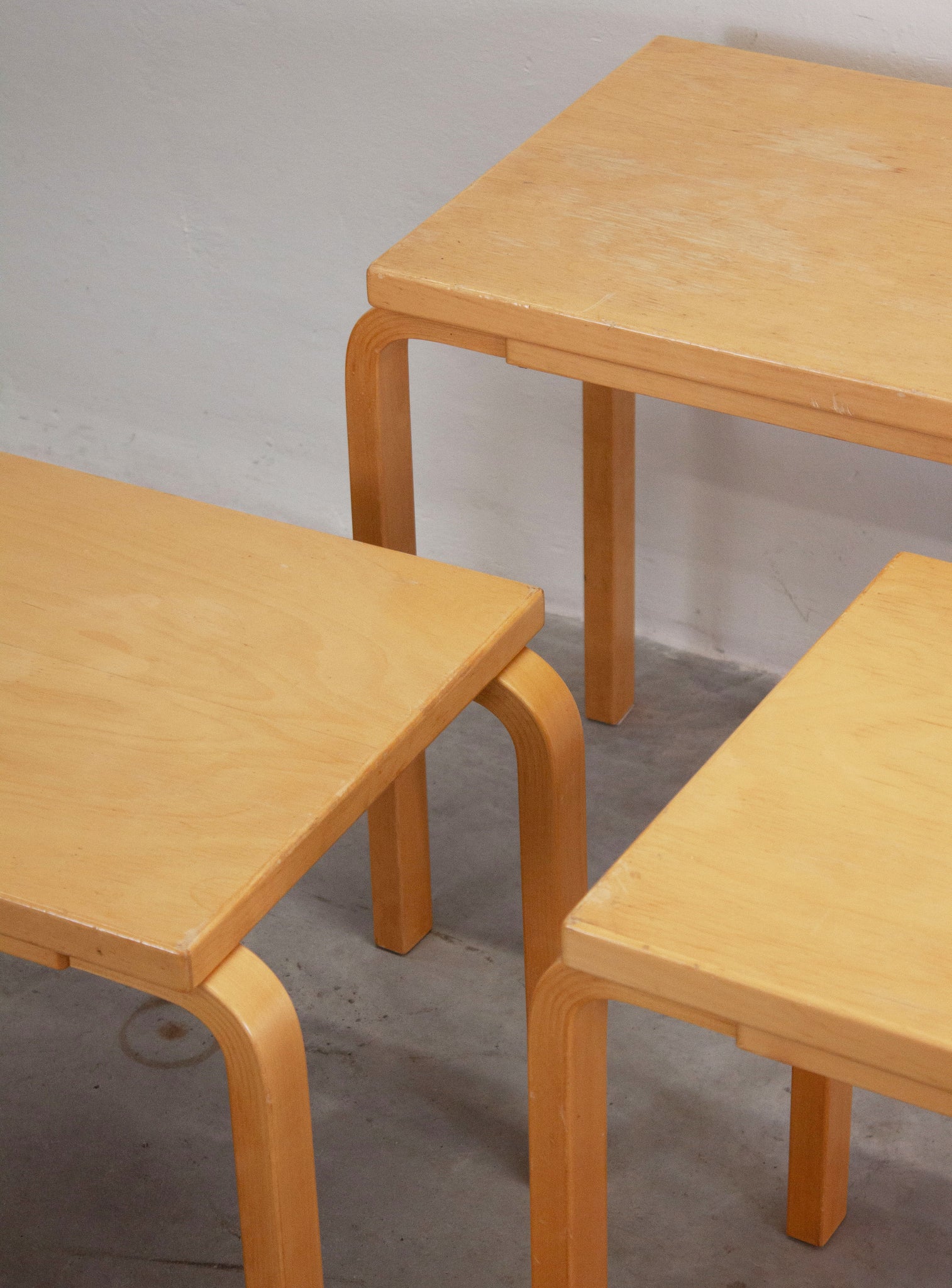 Artek Model 88 Nesting Tables by Alvar Aalto