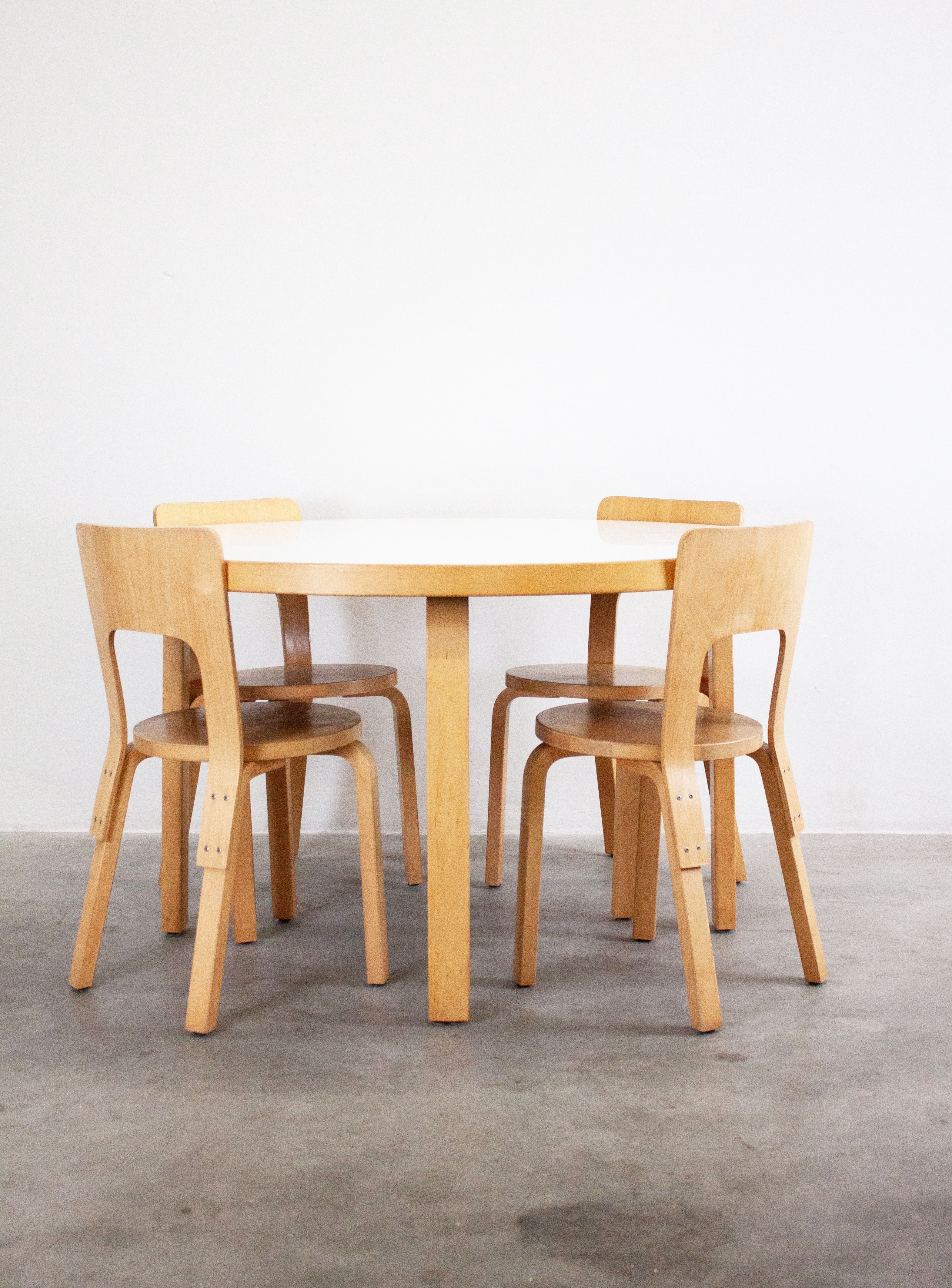 Artek Model 91 Dining Table by Alvar Aalto (White) – JUKI AMSTERDAM