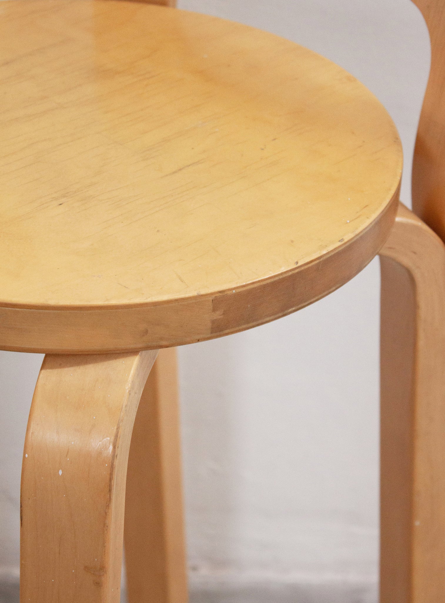 Artek Model K65 Bar Stool by Alvar Aalto (Birch)