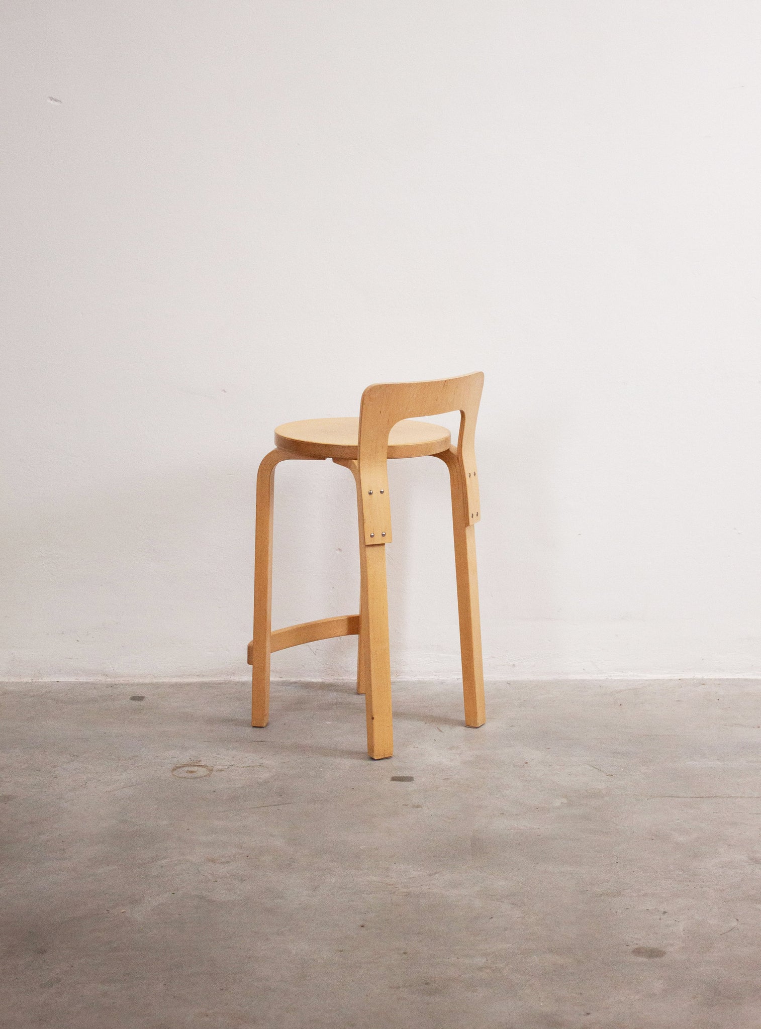 Artek Model K65 Bar Stool by Alvar Aalto (Birch)