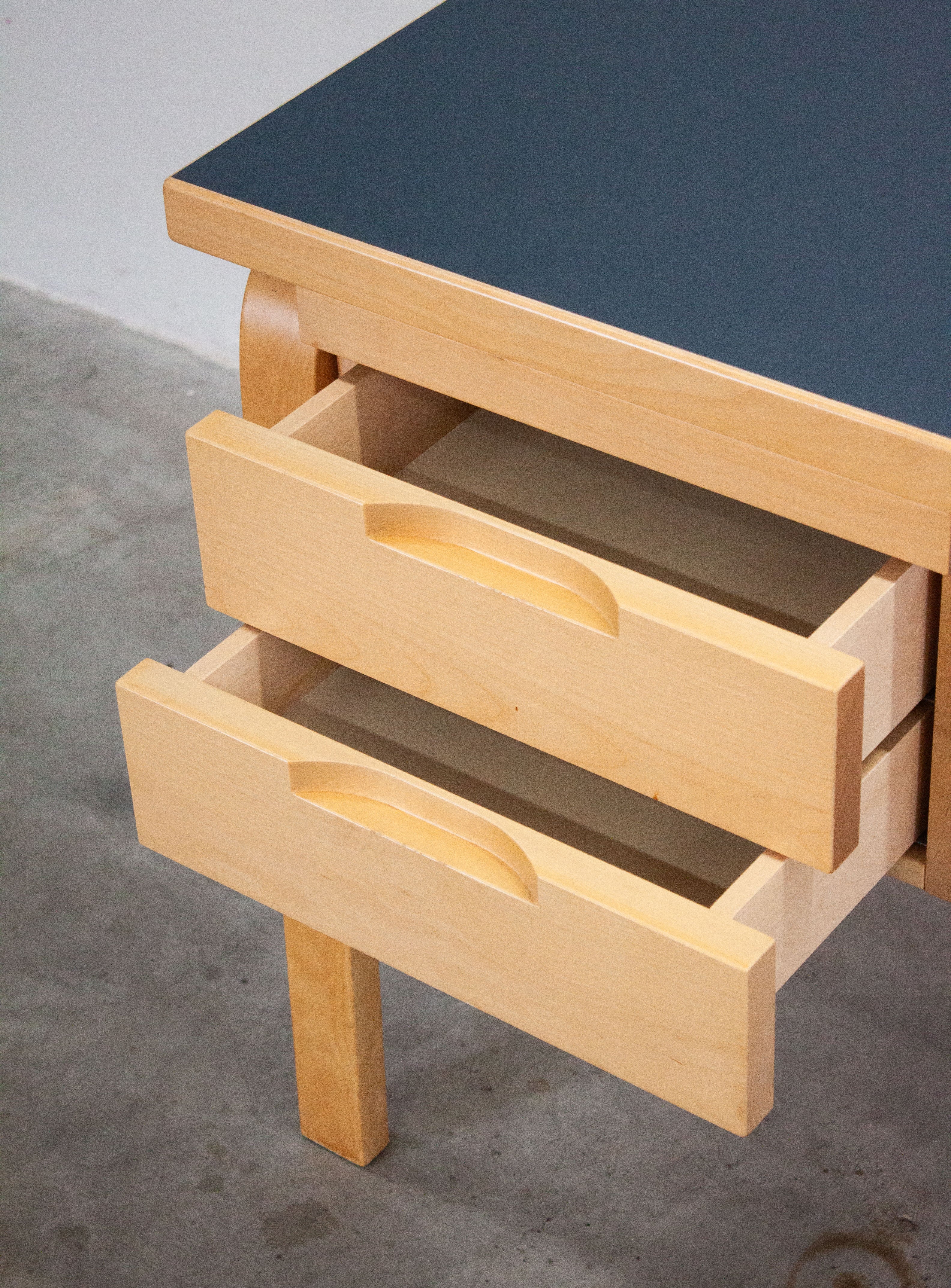 Artek Writing Desk by Alvar Aalto (Blue) – JUKI AMSTERDAM
