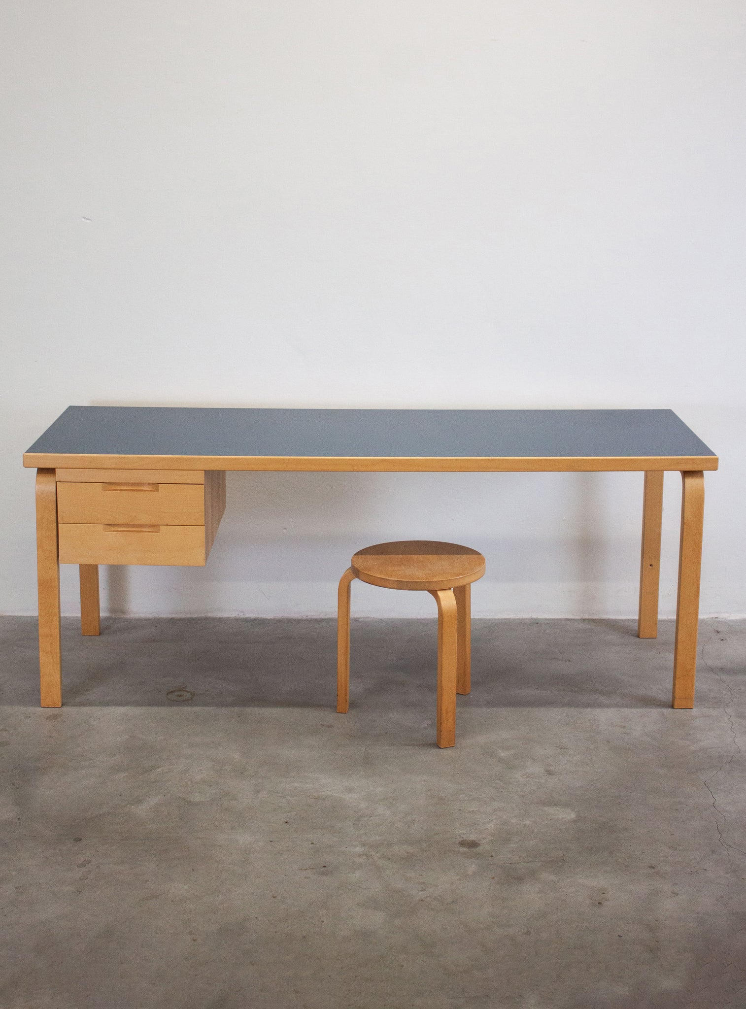 Artek Writing Desk by Alvar Aalto (Blue)