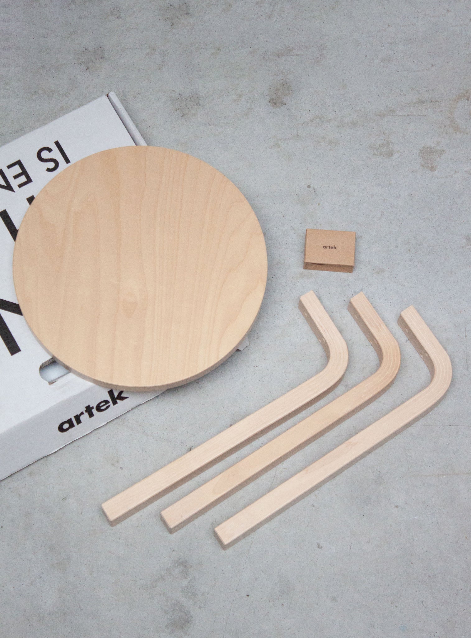Artek Model 60 Stool by Alvar Aalto (New in Box)