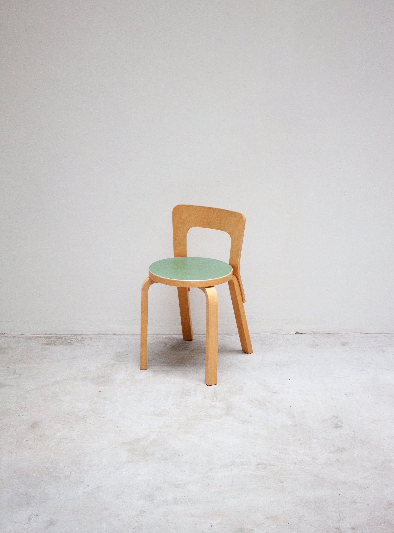 Artek Model 65 Chair by Alvar Aalto (Green)