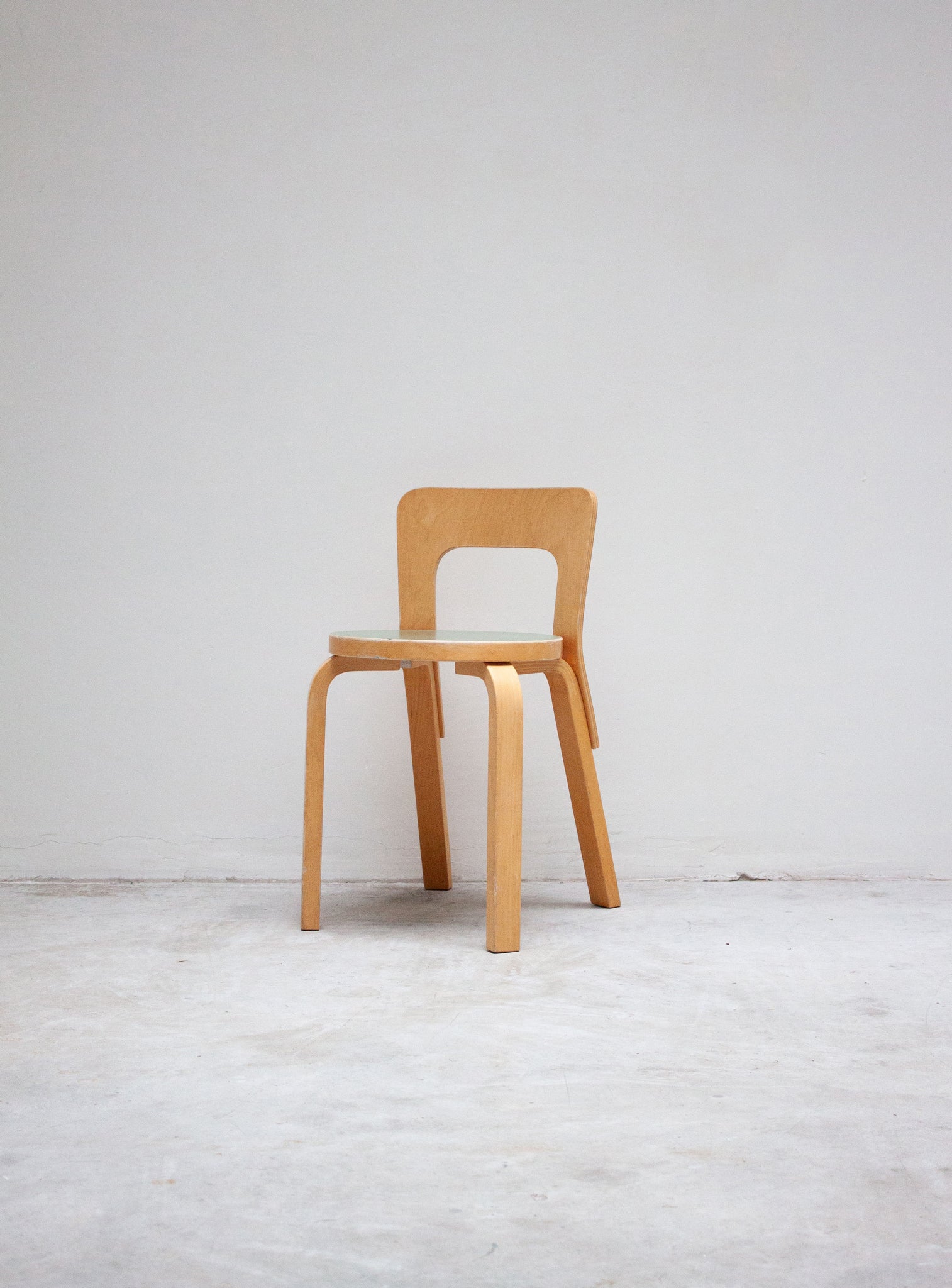 Artek Model 65 Chair by Alvar Aalto (Green)