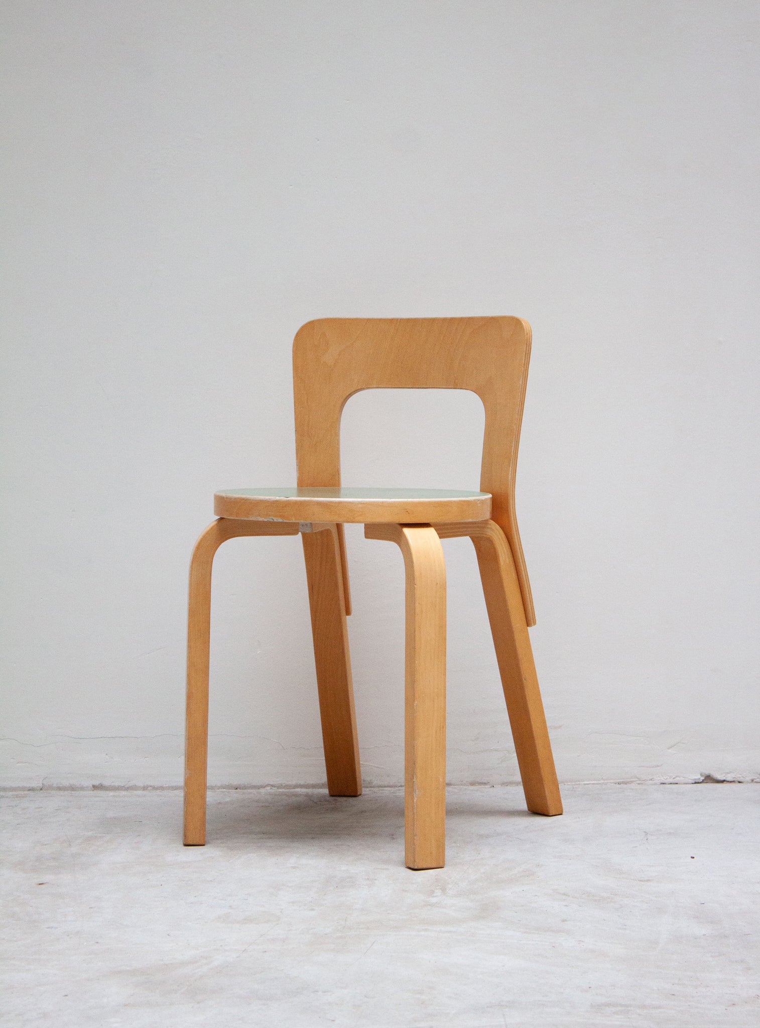 Artek Model 65 Chair by Alvar Aalto (Green)