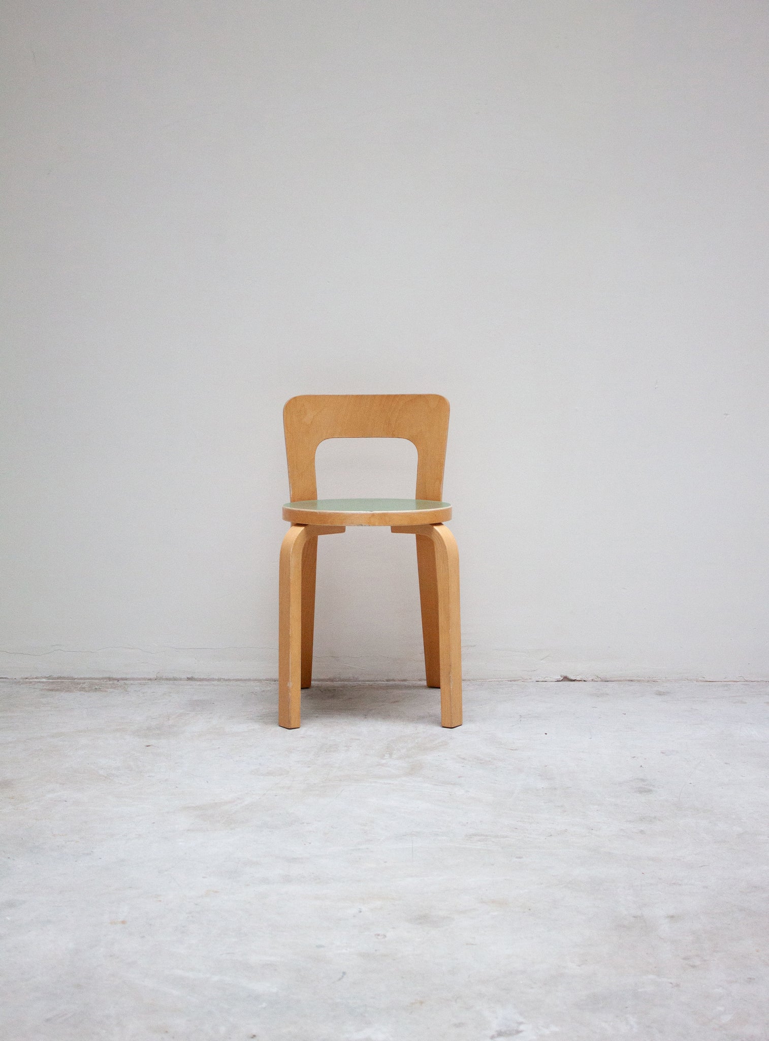 Artek Model 65 Chair by Alvar Aalto (Green)