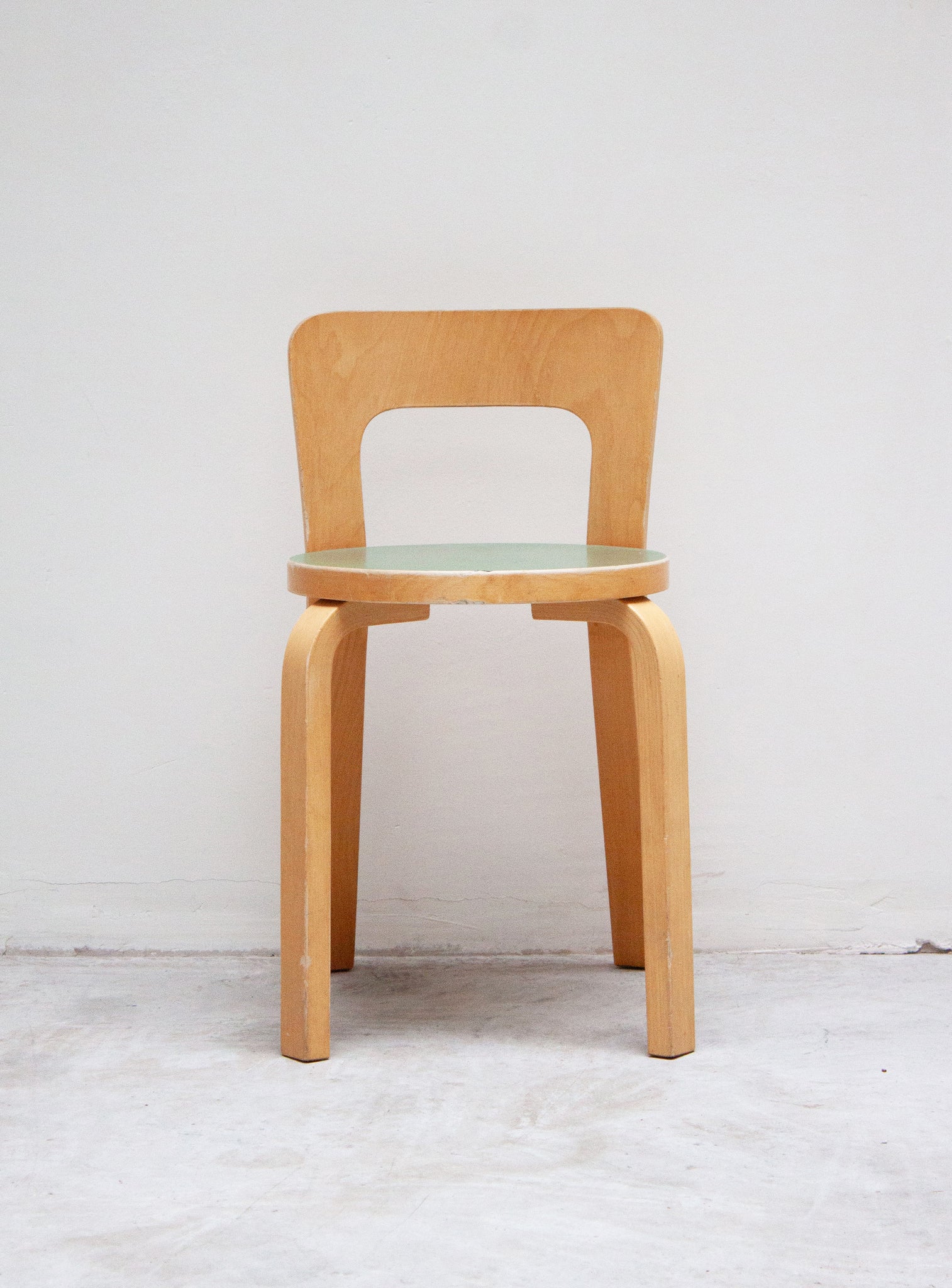 Artek Model 65 Chair by Alvar Aalto (Green)