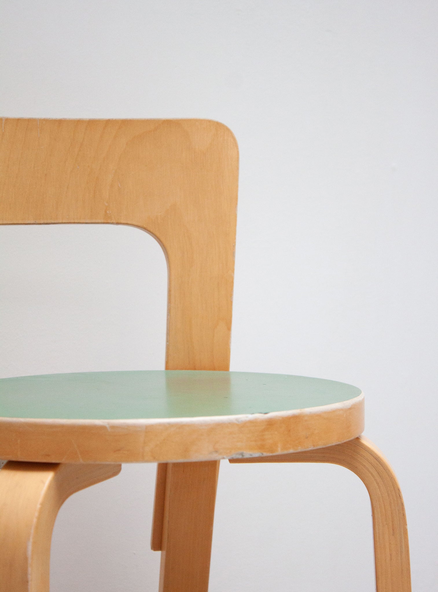 Artek Model 65 Chair by Alvar Aalto (Green)