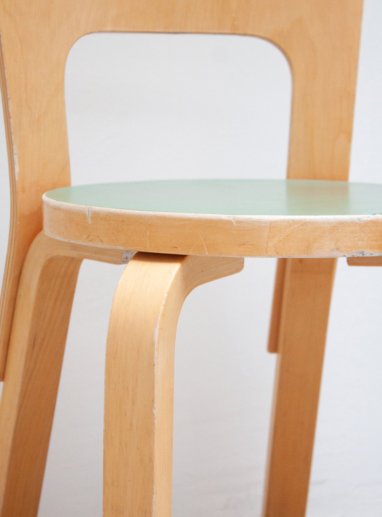 Artek Model 65 Chair by Alvar Aalto (Green)
