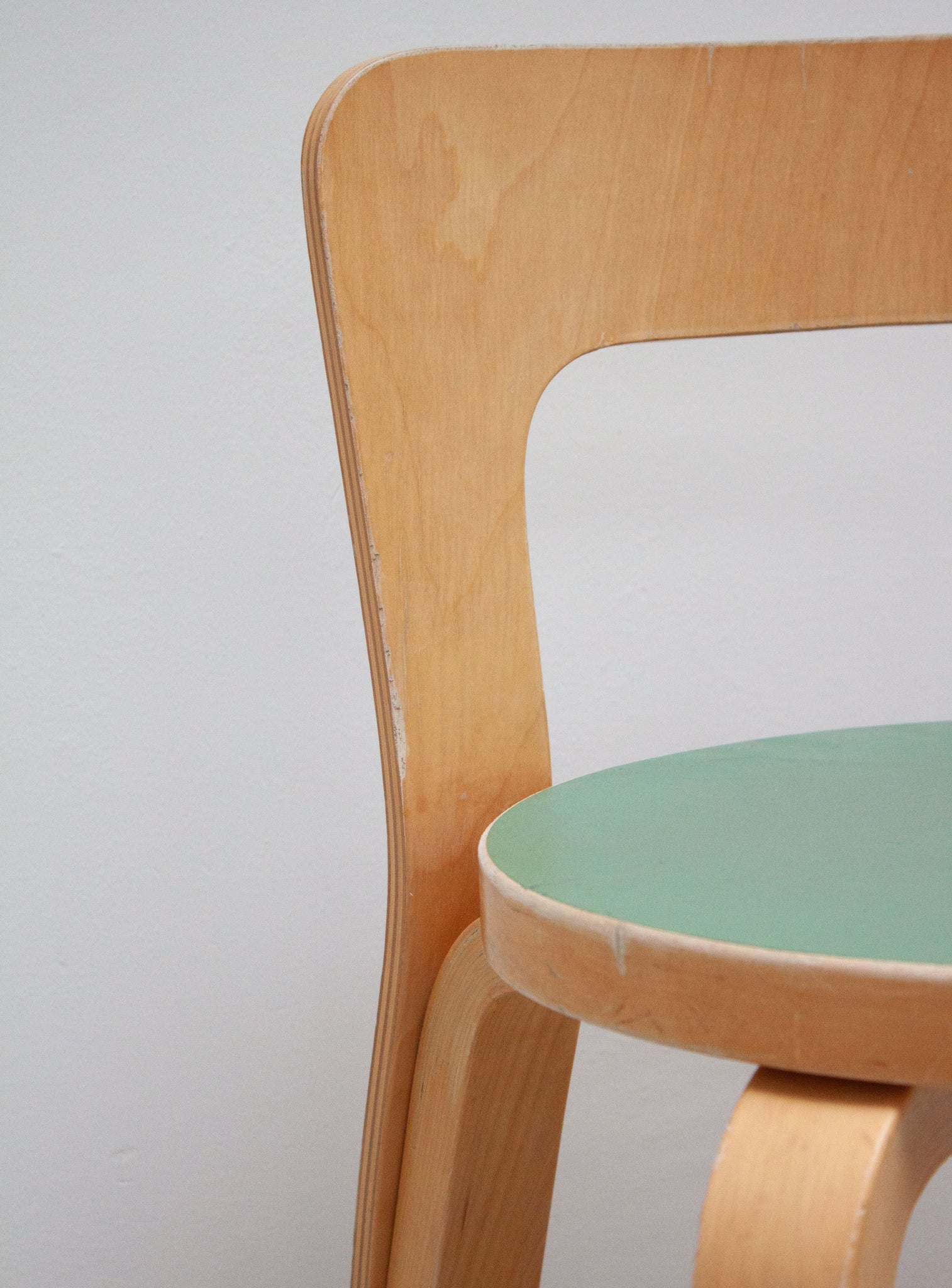 Artek Model 65 Chair by Alvar Aalto (Green)