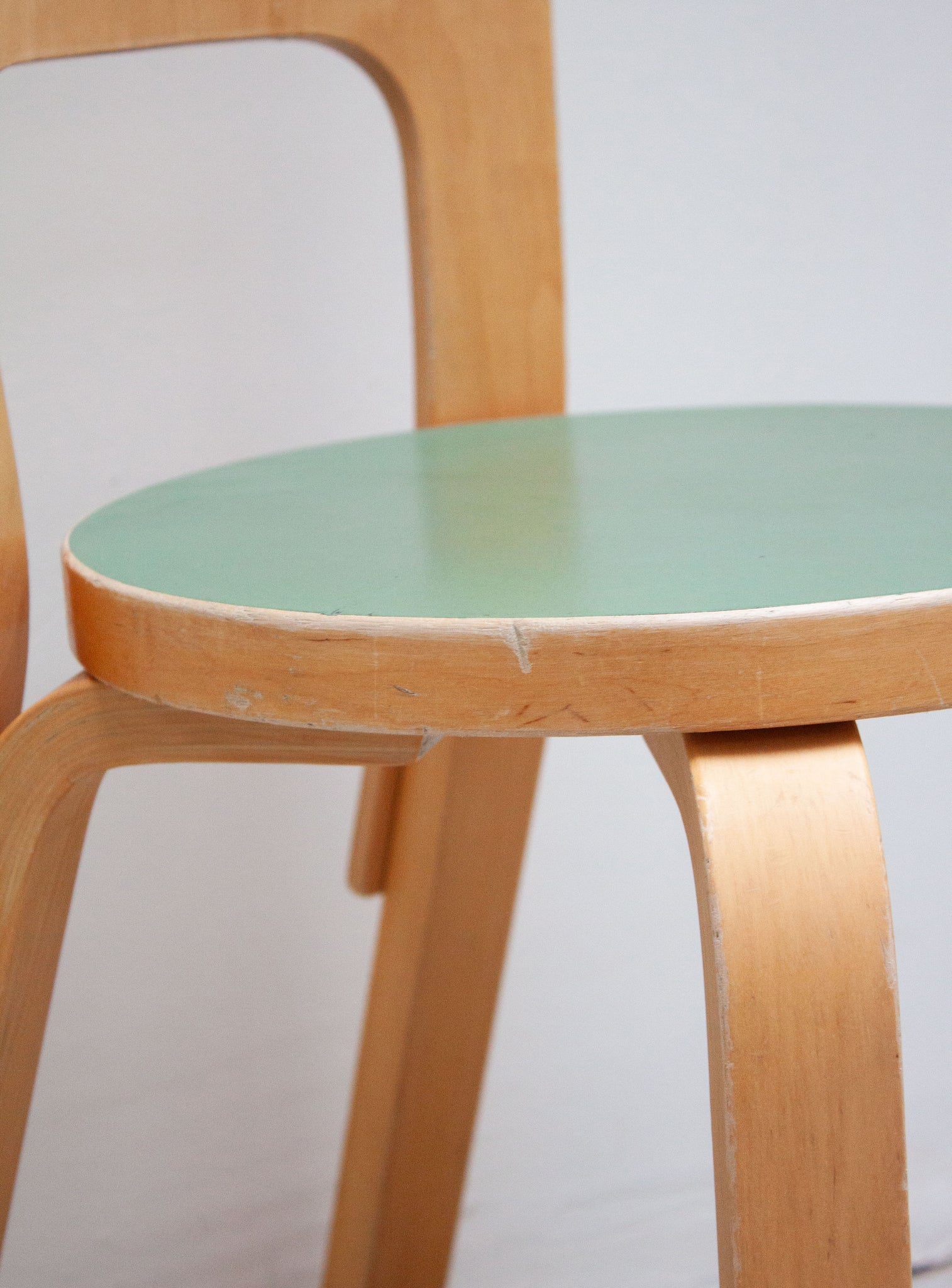 Artek Model 65 Chair by Alvar Aalto (Green)
