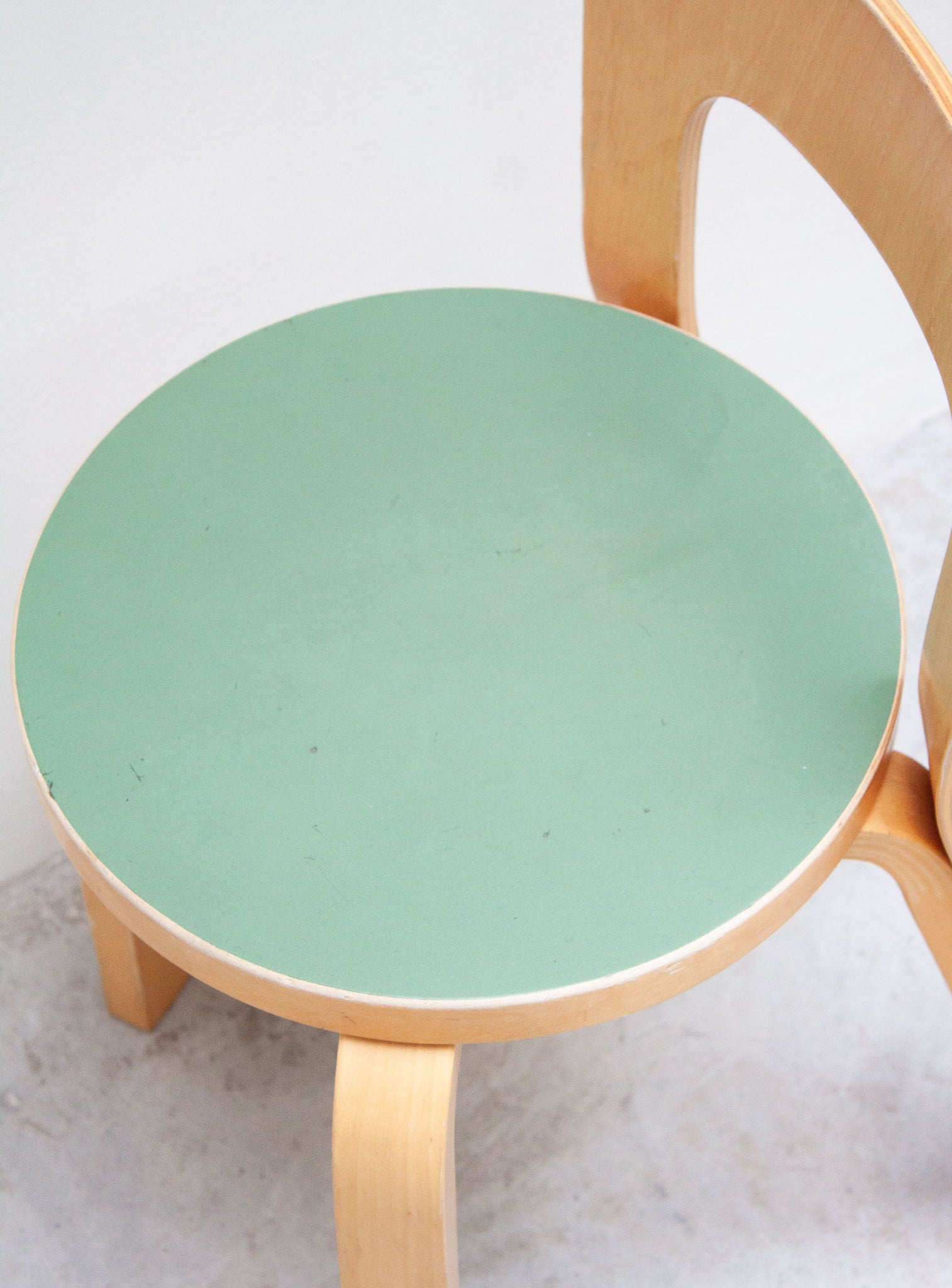 Artek Model 65 Chair by Alvar Aalto (Green)