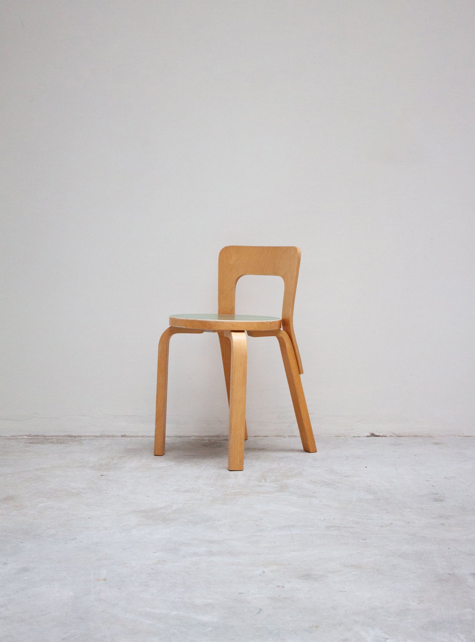 Artek Model 65 Chair by Alvar Aalto (Green)