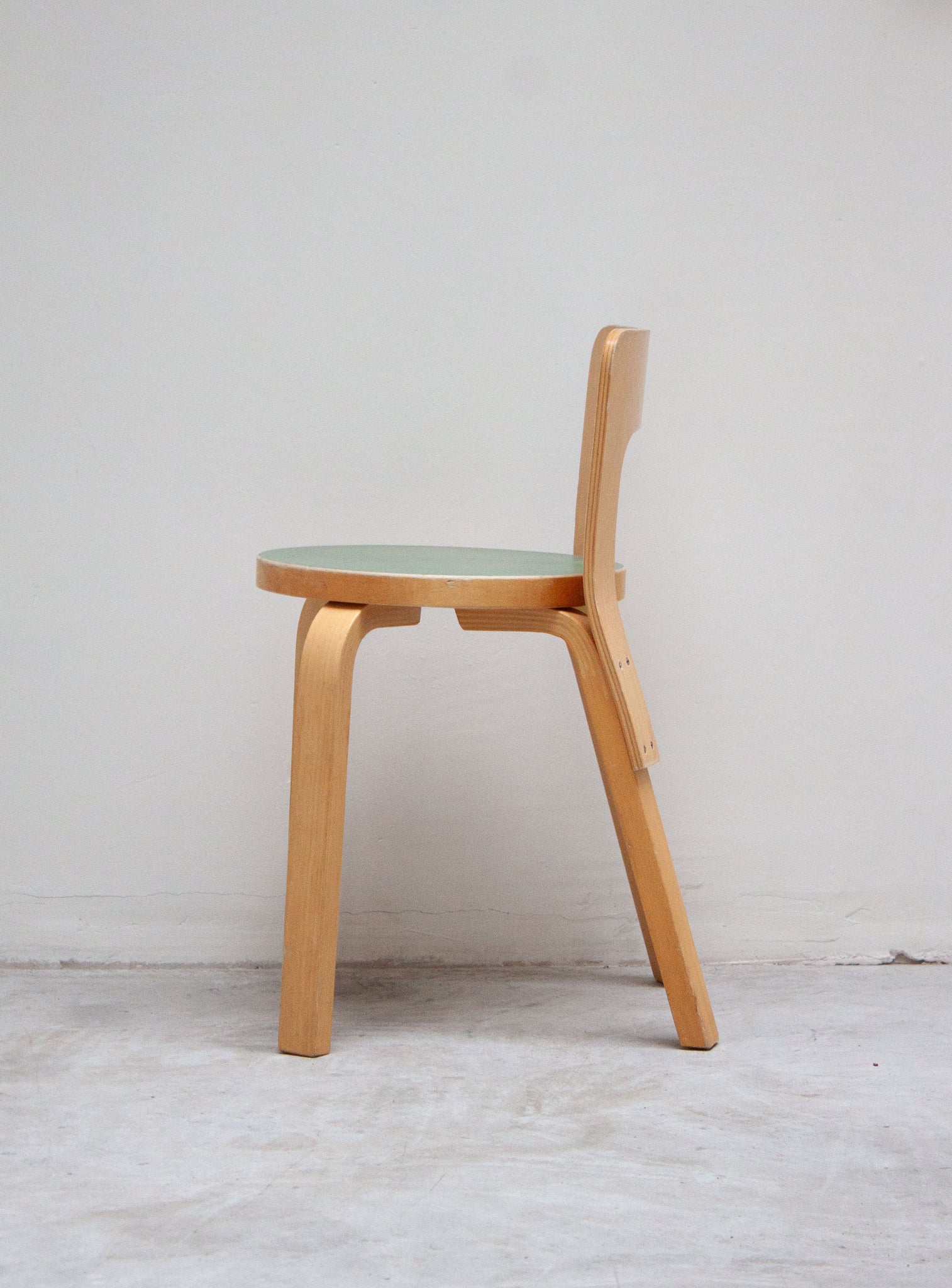 Artek Model 65 Chair by Alvar Aalto (Green)