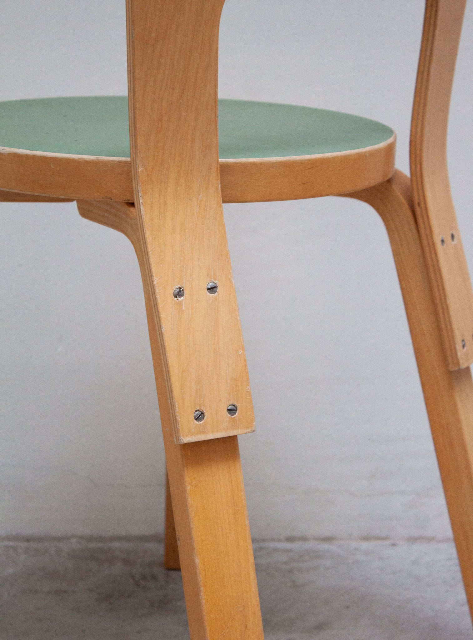 Artek Model 65 Chair by Alvar Aalto (Green)