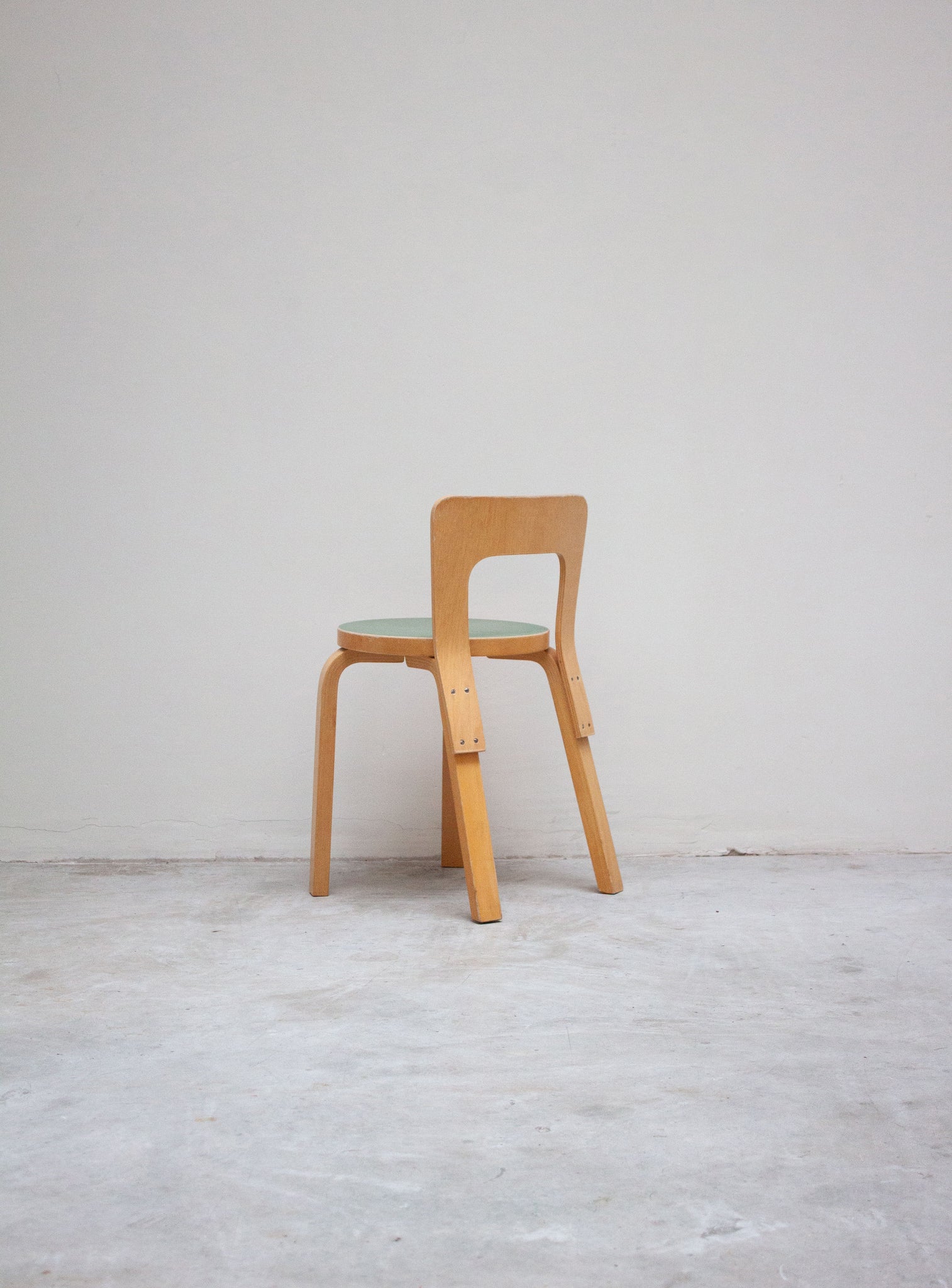 Artek Model 65 Chair by Alvar Aalto (Green)
