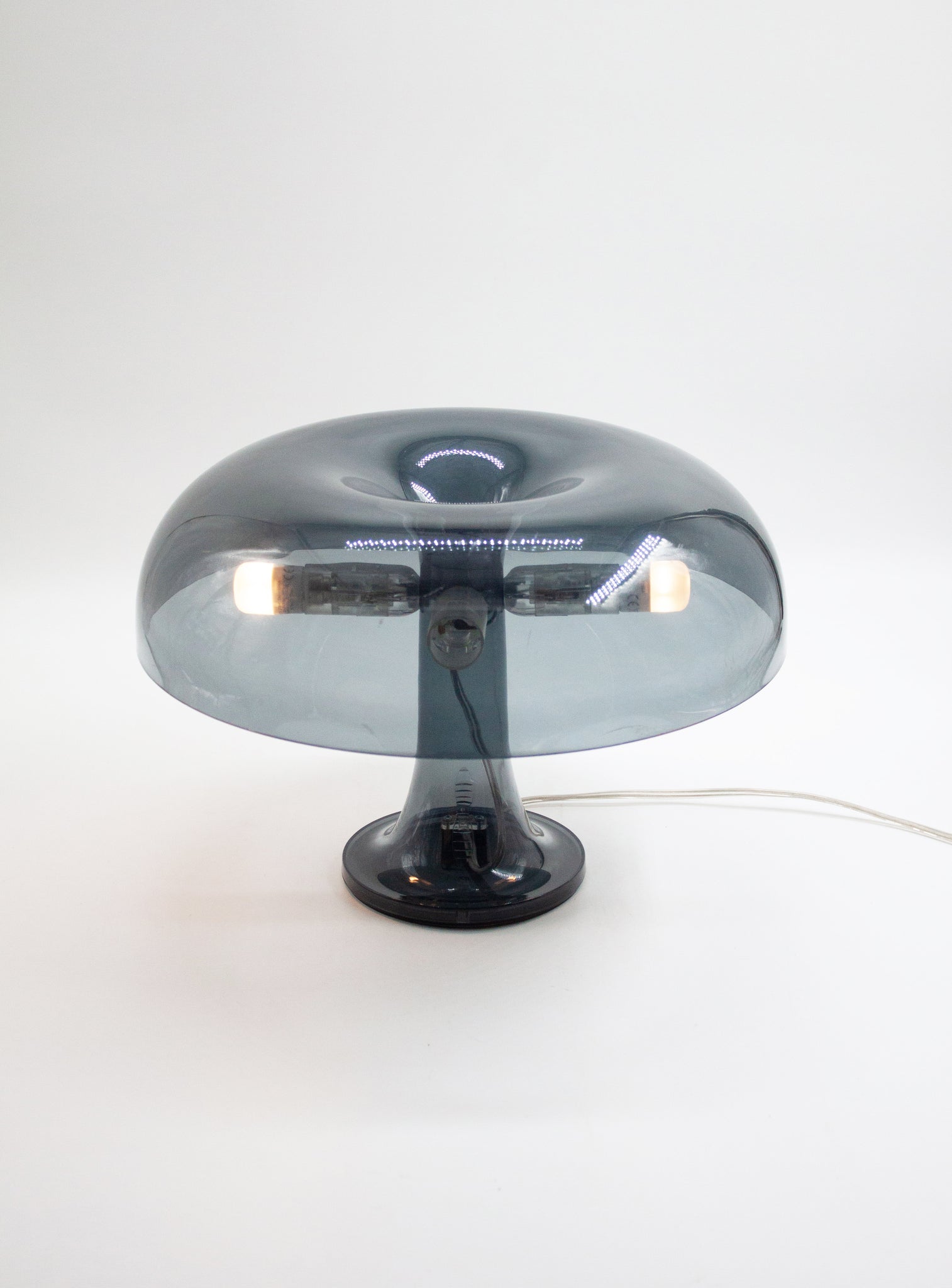 Artemide Nessino Table Lamp by Giancarlo Mattioli (Translucent Grey)