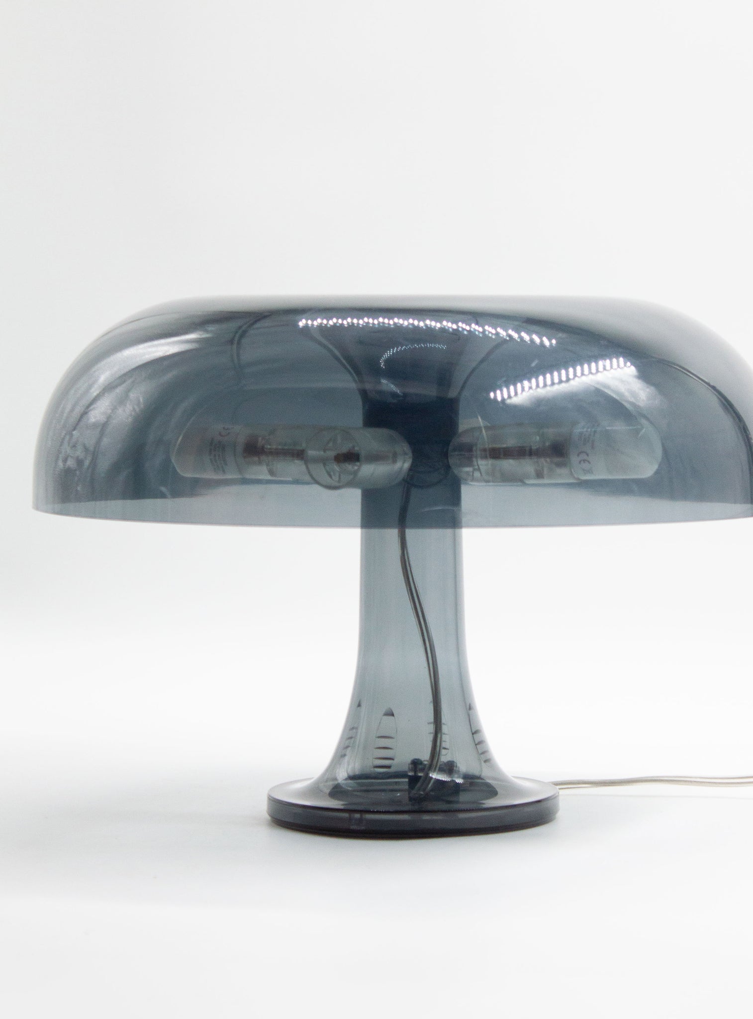 Artemide Nessino Table Lamp by Giancarlo Mattioli (Translucent Grey)