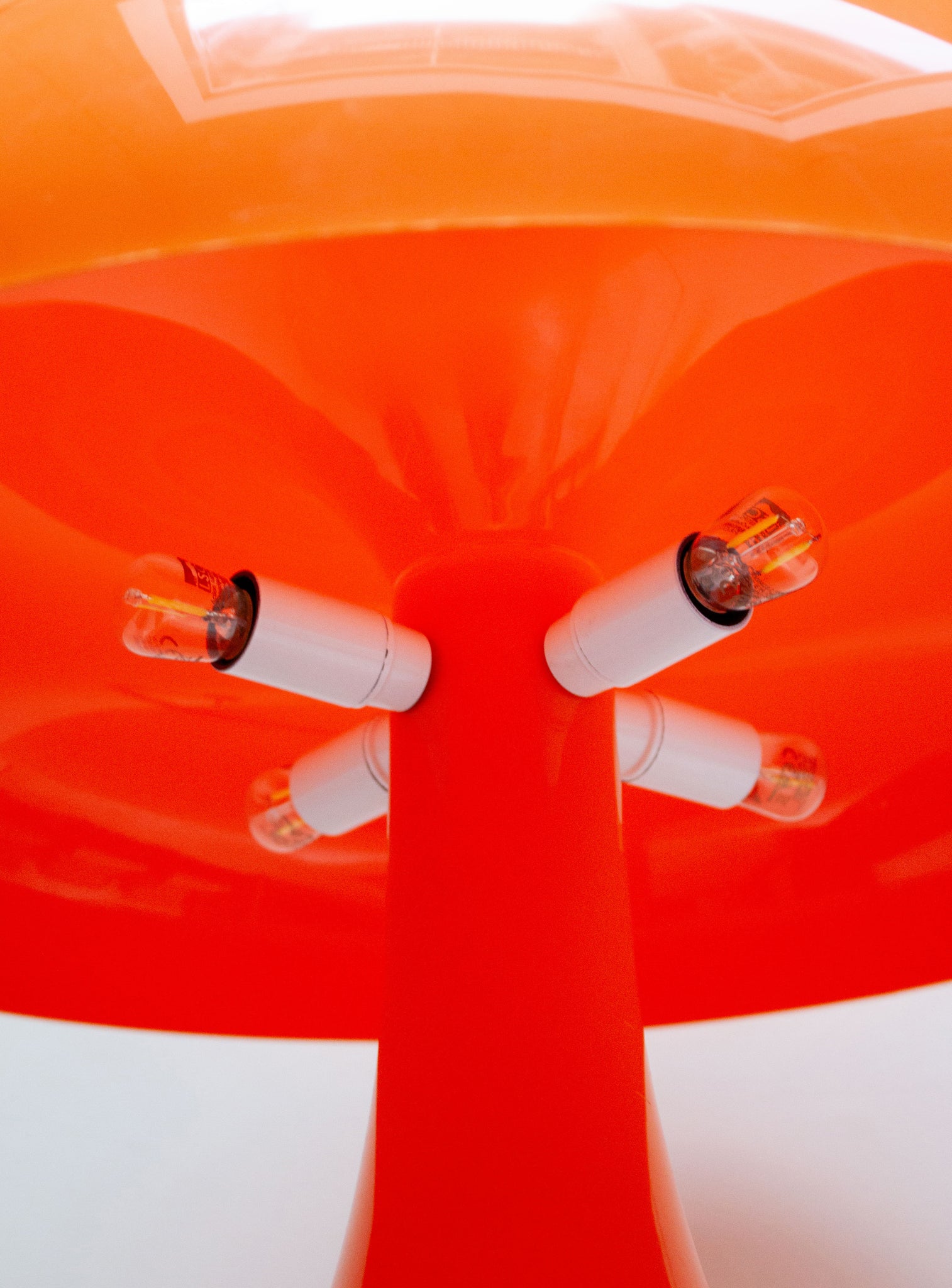 Artemide Nesso Lamp by Giancarlo Mattioli (Orange)