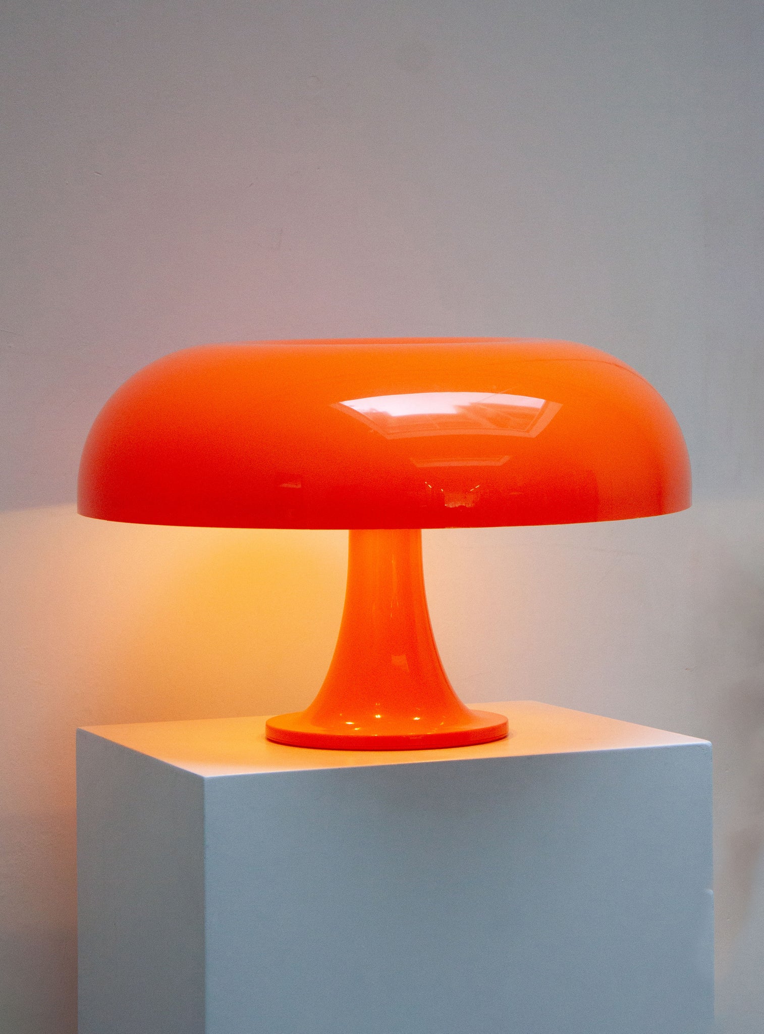 Artemide Nesso Lamp by Giancarlo Mattioli (Orange)