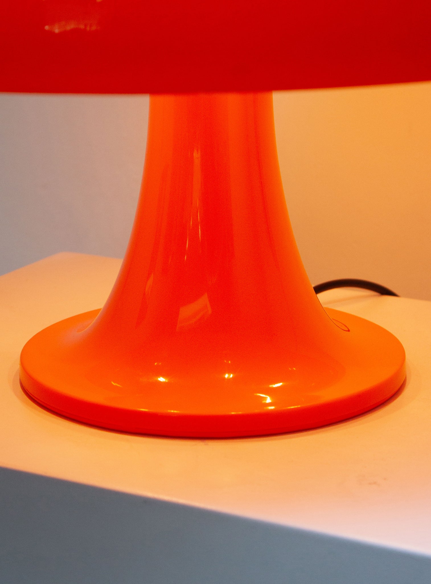 Artemide Nesso Lamp by Giancarlo Mattioli (Orange)