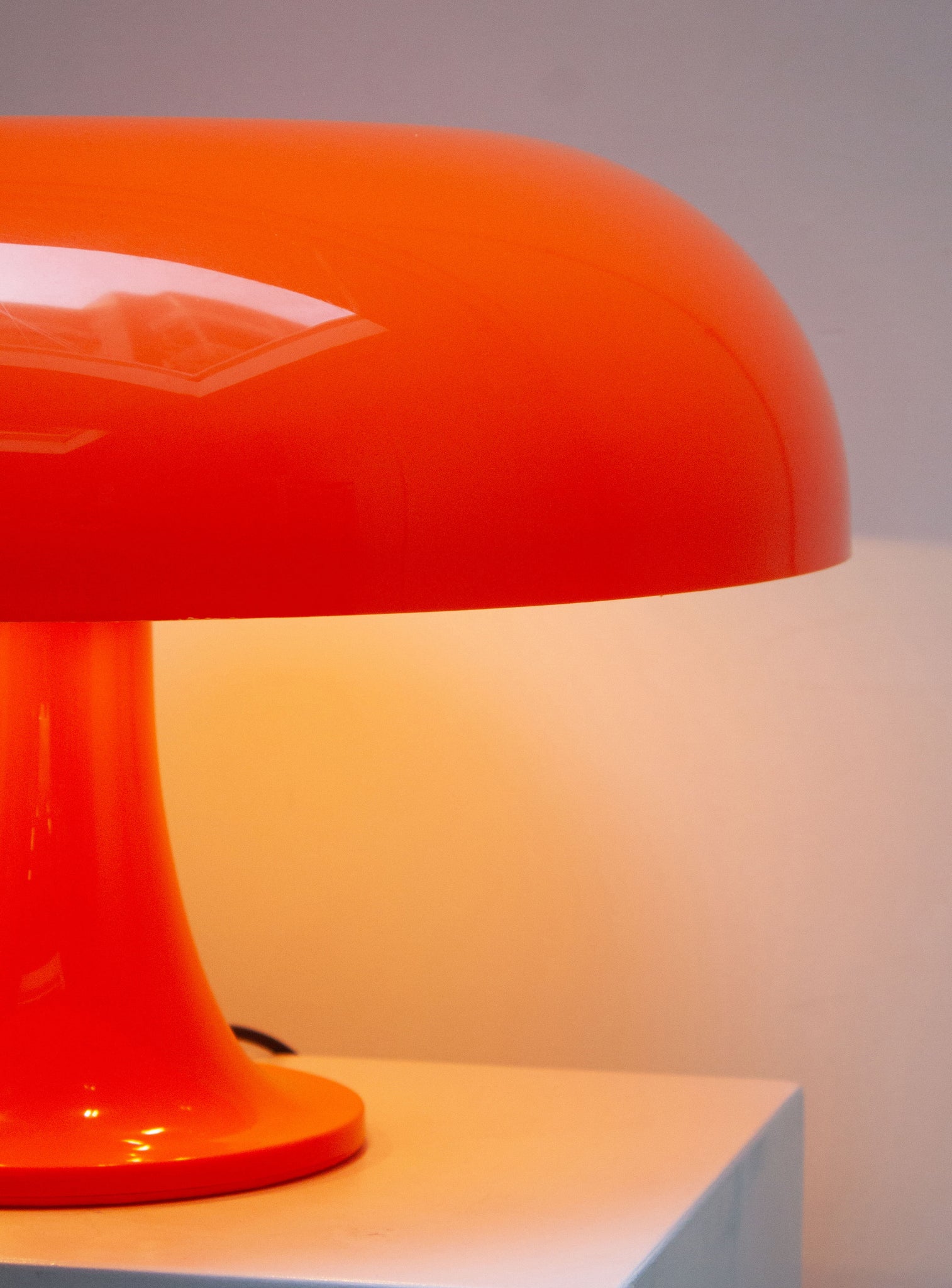 Artemide Nesso Lamp by Giancarlo Mattioli (Orange)