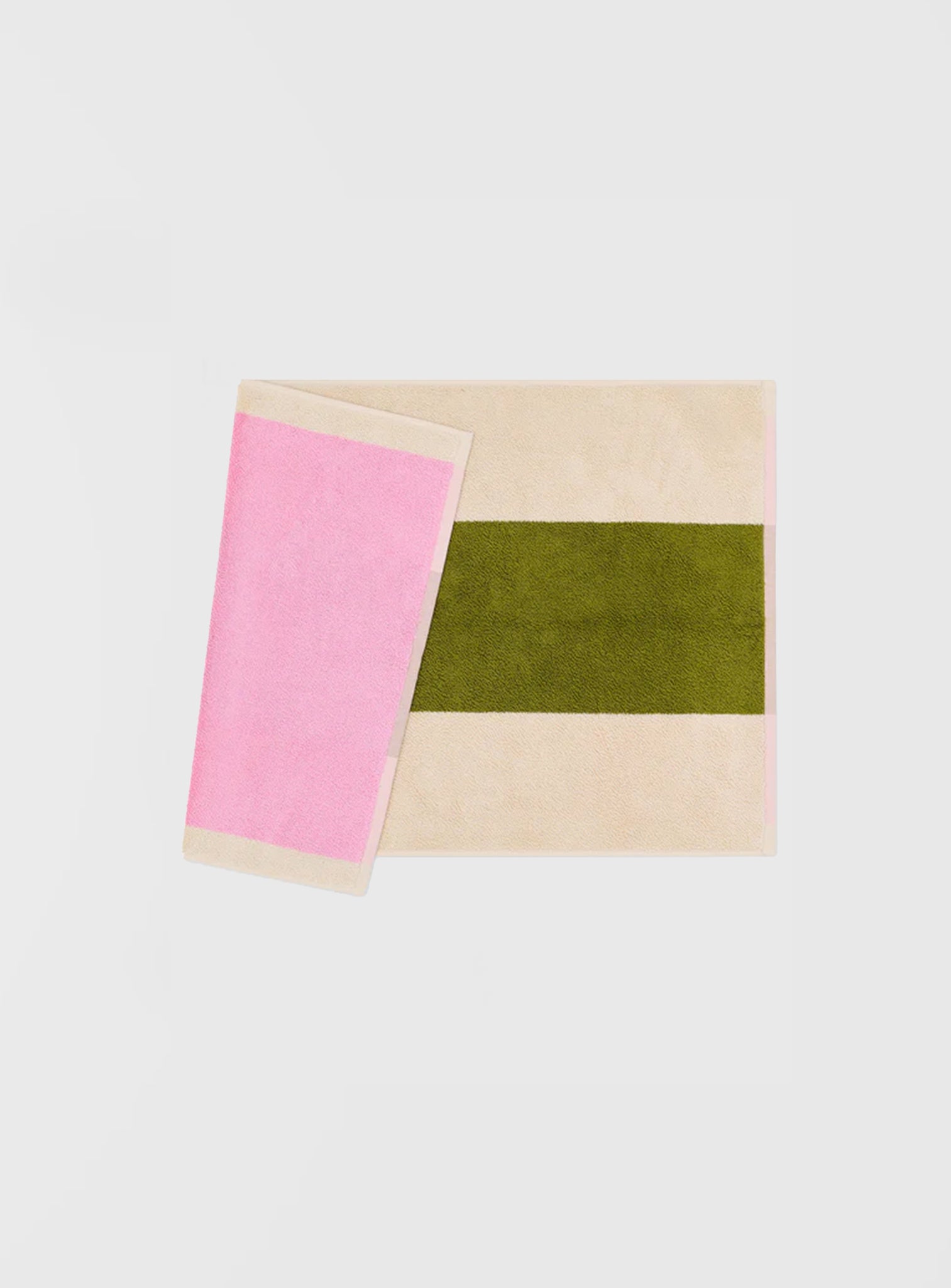 Bathmat by Martens & Martens (Pink/Olive)