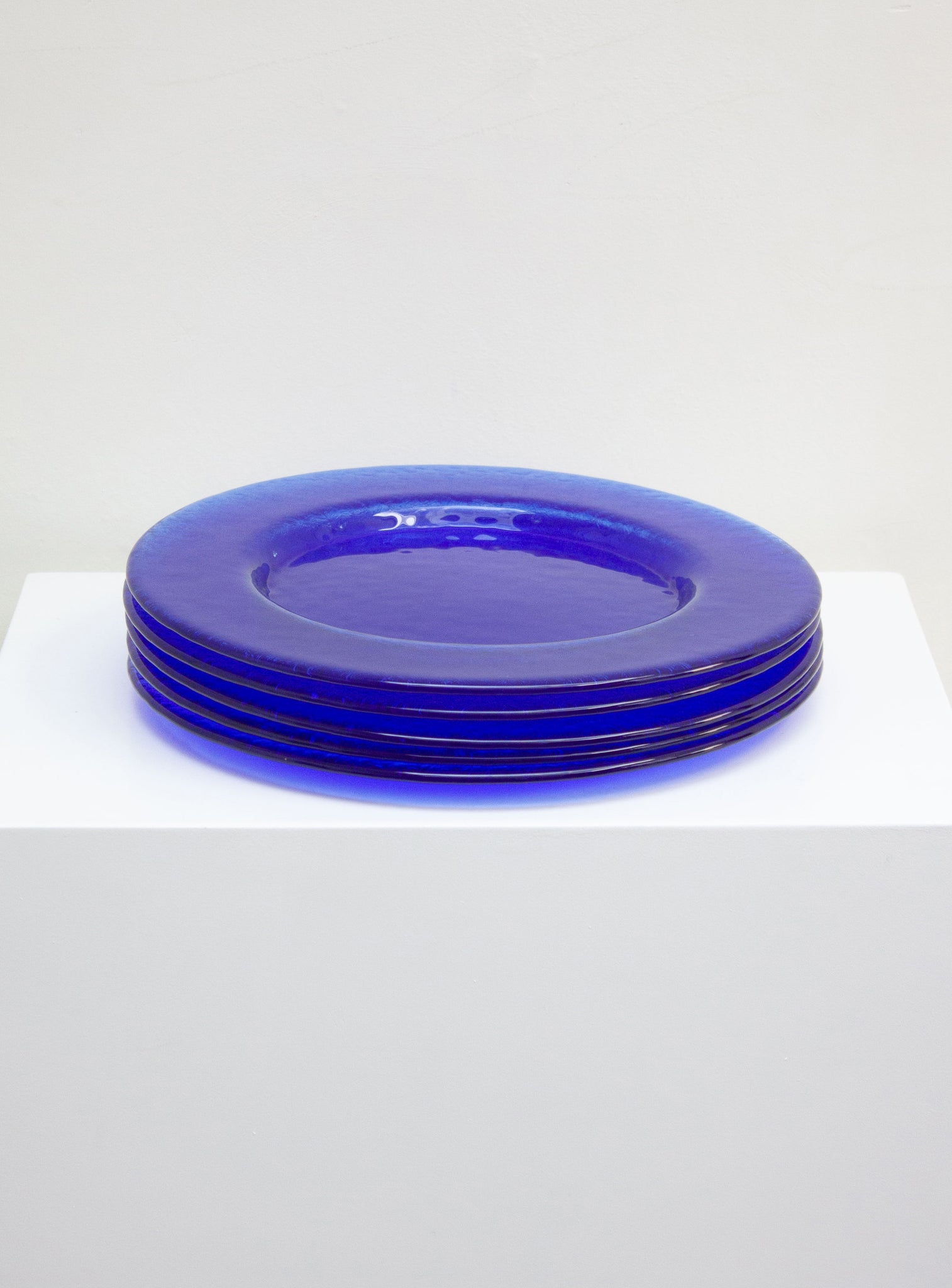 Blue Glass Charger Plates